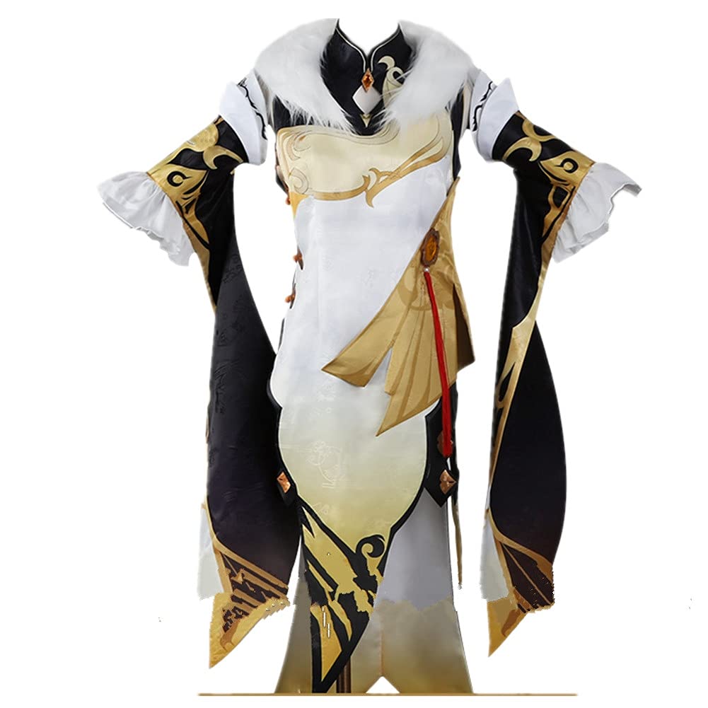 Genshin Impact Ningguang Cosplay Costume - Elegant Cheongsam Dress for Halloween, Anime Conventions & Themed Parties | Official Game Character Outfit
