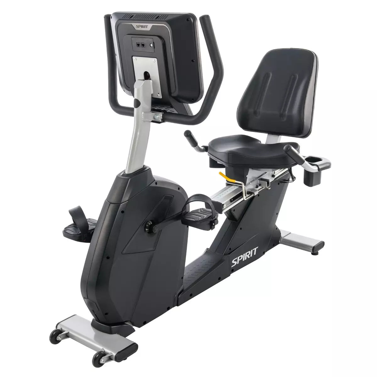 Spirit Fitness CR800 Commercial Recumbent Exercise Bike - Heavy Duty Indoor Cycling Equipment for Home & Gym Use - Perfect for Low-Impact Cardio Workouts and Rehabilitation