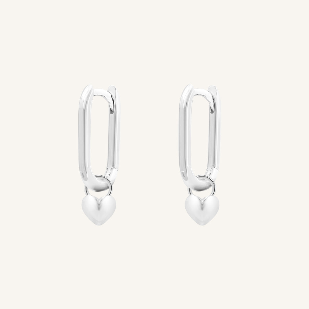 Behold Heart Marley Hoops - Trendy Gold Dangle Earrings for Women | Boho Chic Jewelry for Everyday Wear & Special Occasions
