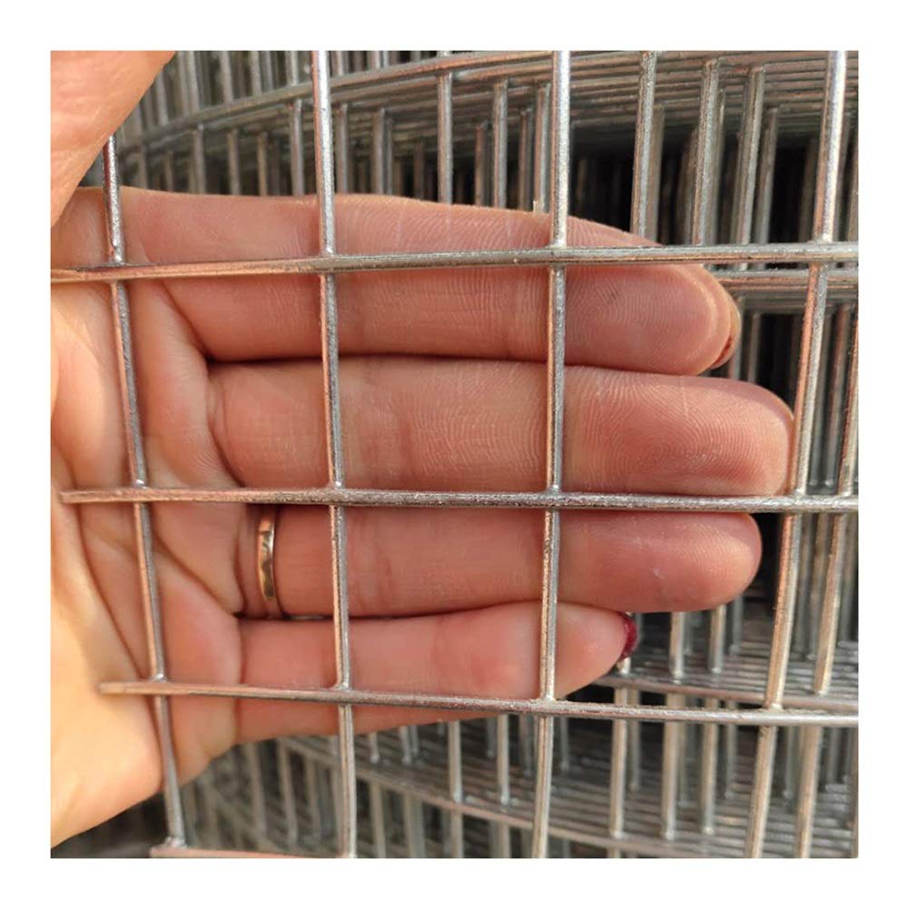 Hot Dip Galvanized Welded Wire Mesh Fence - 2cm Square Openings, 1x1m Size, Silver - Durable Hardware Cloth for Pet Cages, Chicken Coops & Vegetable Gardens - Includes Cutting Pliers for Easy Installation