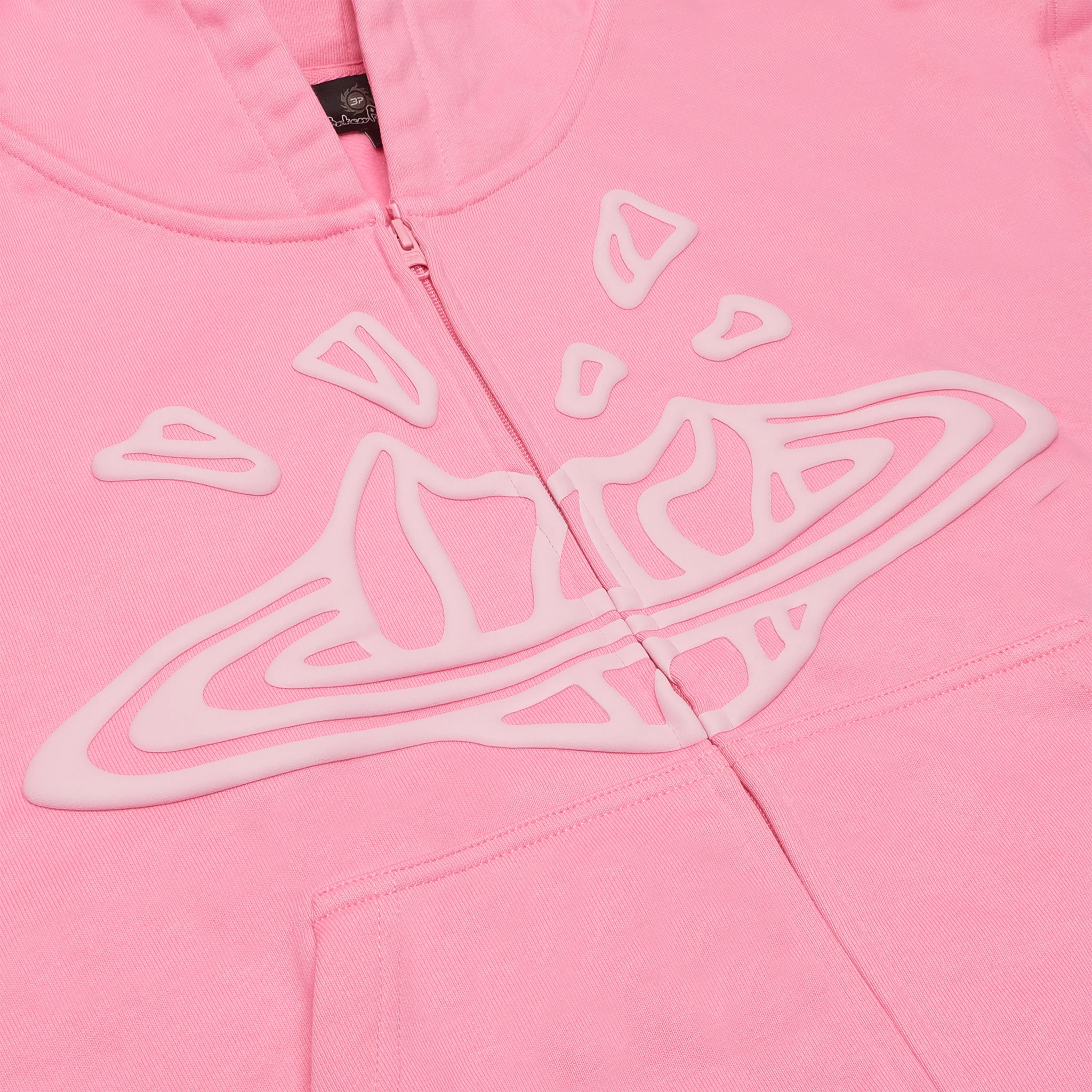 Broken Planet Candy Pink Zip Up Hoodie for Women - Stylish Soft Fleece Pullover with Front Pockets | Perfect for Casual Wear, Gym, and Outdoor Activities