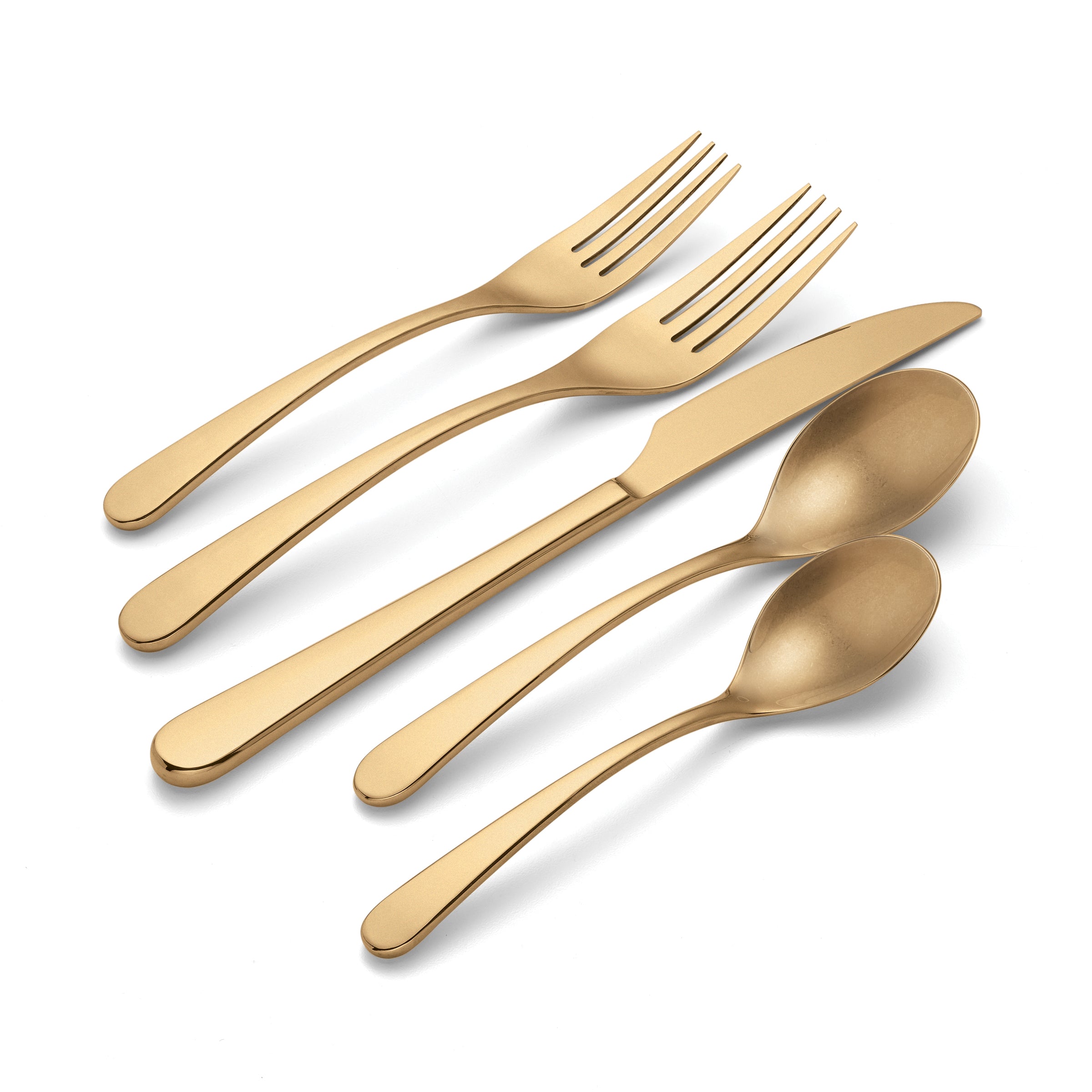 Kenbrook Champagne Vintage 20-Piece Flatware Set - Premium Stainless Steel Cutlery for Fine Dining, Wedding Gifts & Elegant Table Settings