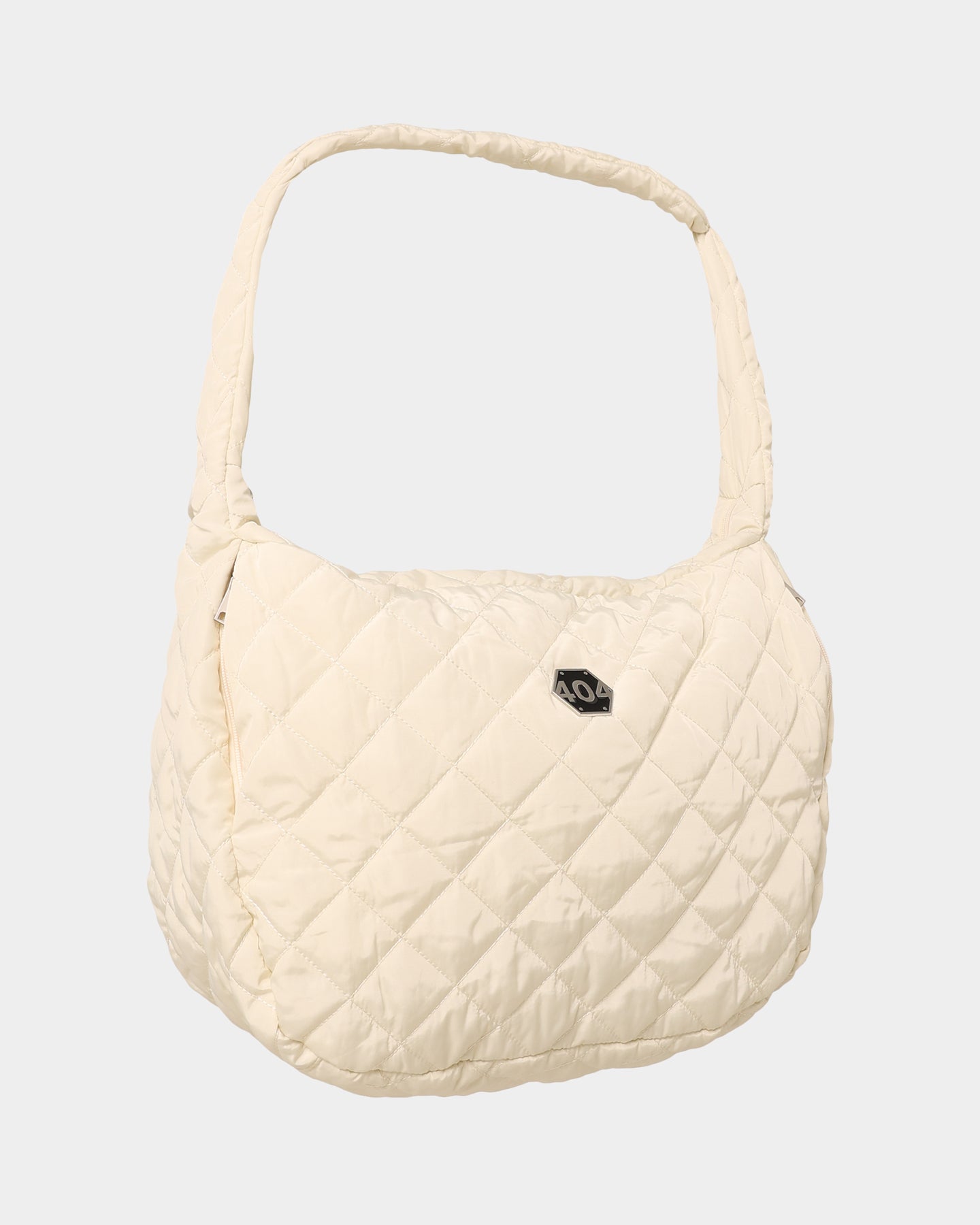 404 Quilted Side Bag in Off White - Stylish Crossbody Purse for Women, Perfect for Daily Use, Travel & Shopping