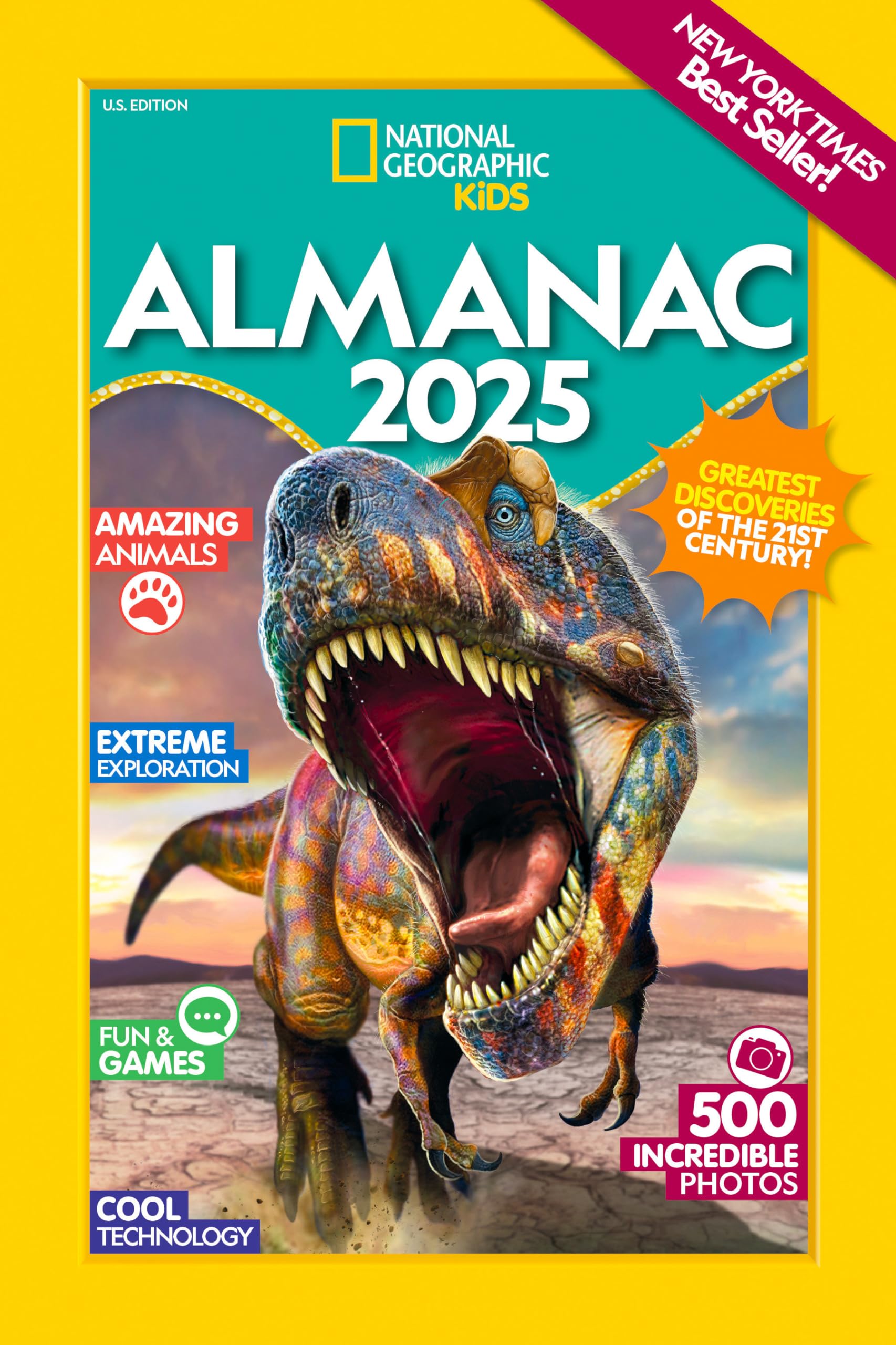 National Geographic Kids Almanac 2025 - Fun Facts & Educational Book for Children | Perfect for Homeschooling, Classroom Learning & Gift Giving