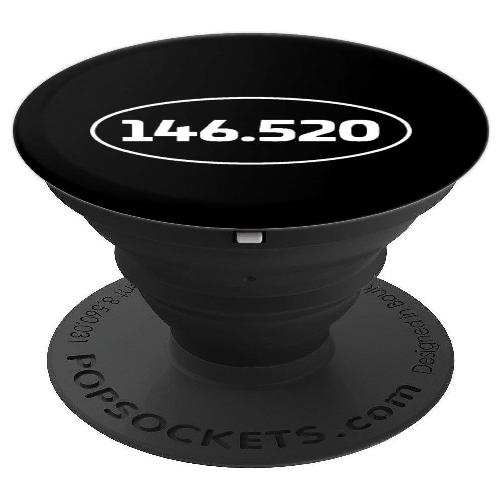 146.520 MHz 2m National Simplex Calling Frequency HAM Radio PopSockets Swappable PopGrip - Perfect for Amateur Radio Enthusiasts & HAM Operators