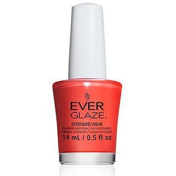 China Glaze Ever Glaze Pretty Poppy Nail Polish - 0.5 oz (15ml) #82312 - Long Lasting High Shine Lacquer for Manicures & Pedicures
