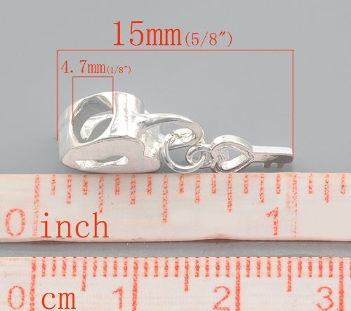 Sexy Sparkles Key to My Heart Dangling Key Charm Spacer Beads for Snake Chain Charm Bracelet - Perfect for Valentine's Gifts, Friendship Jewelry & Everyday Fashion Accessories
