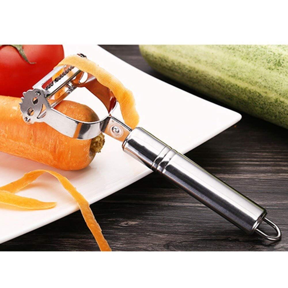 Premium Stainless Steel Vegetable Peeler - Potato Apple Carrot Peeler with Comfort Grip - Sharp Kitchen Tool for Cooking, Baking & Meal Prep - Ideal for Home Chefs & Professional Kitchens