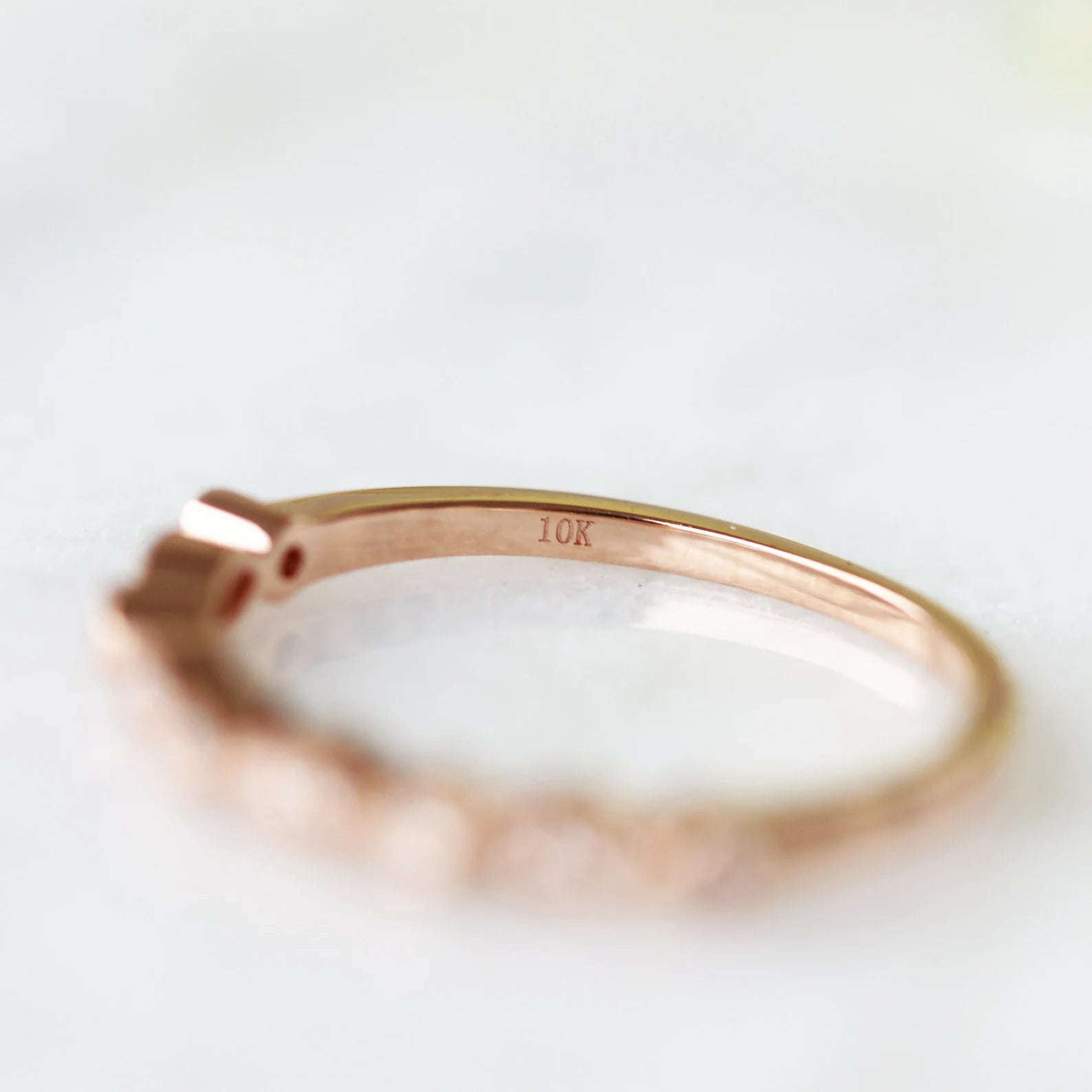 Luxury Vintage Natural Diamond or Moissanite Wedding Ring - 10K/14K/18K Solid Rose Gold - Perfect for Engagement, Anniversary & Bridal Jewelry Gifts