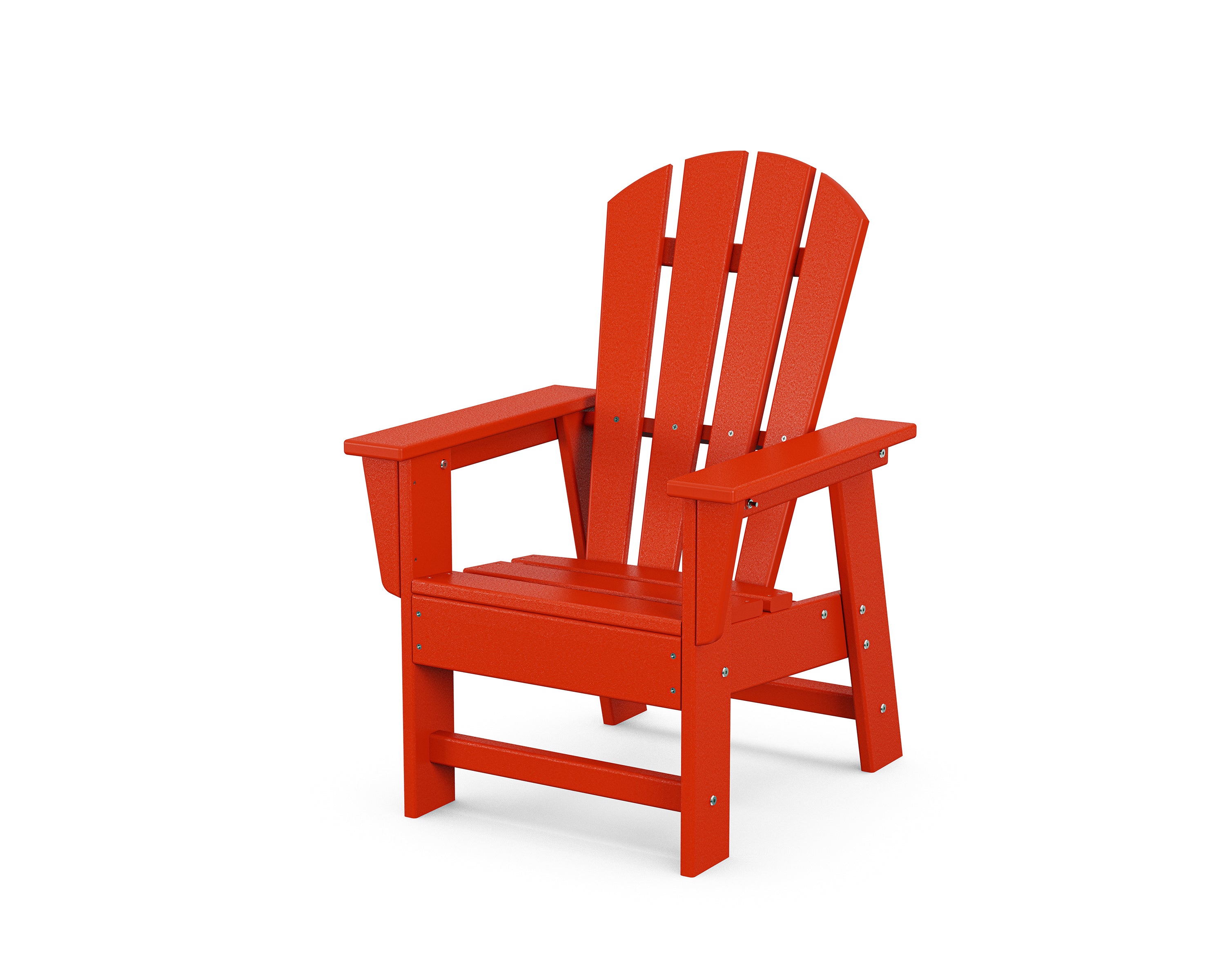 POLYWOOD Kids Adirondack Chair - Durable Outdoor Plastic Chair for Children, Perfect for Backyard, Patio, and Garden Playtime