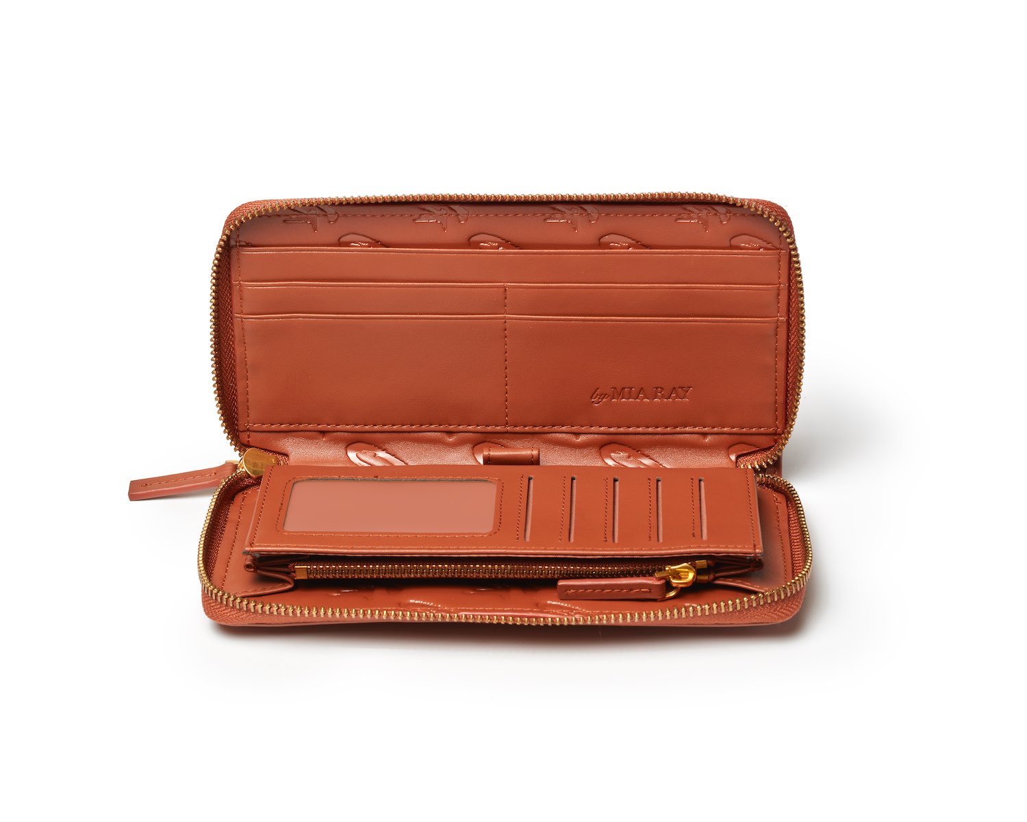 Premium Brown Leather Signature Logo Wallet - Slim RFID Blocking Bifold Wallet for Men - Perfect for Everyday Use, Travel & Business