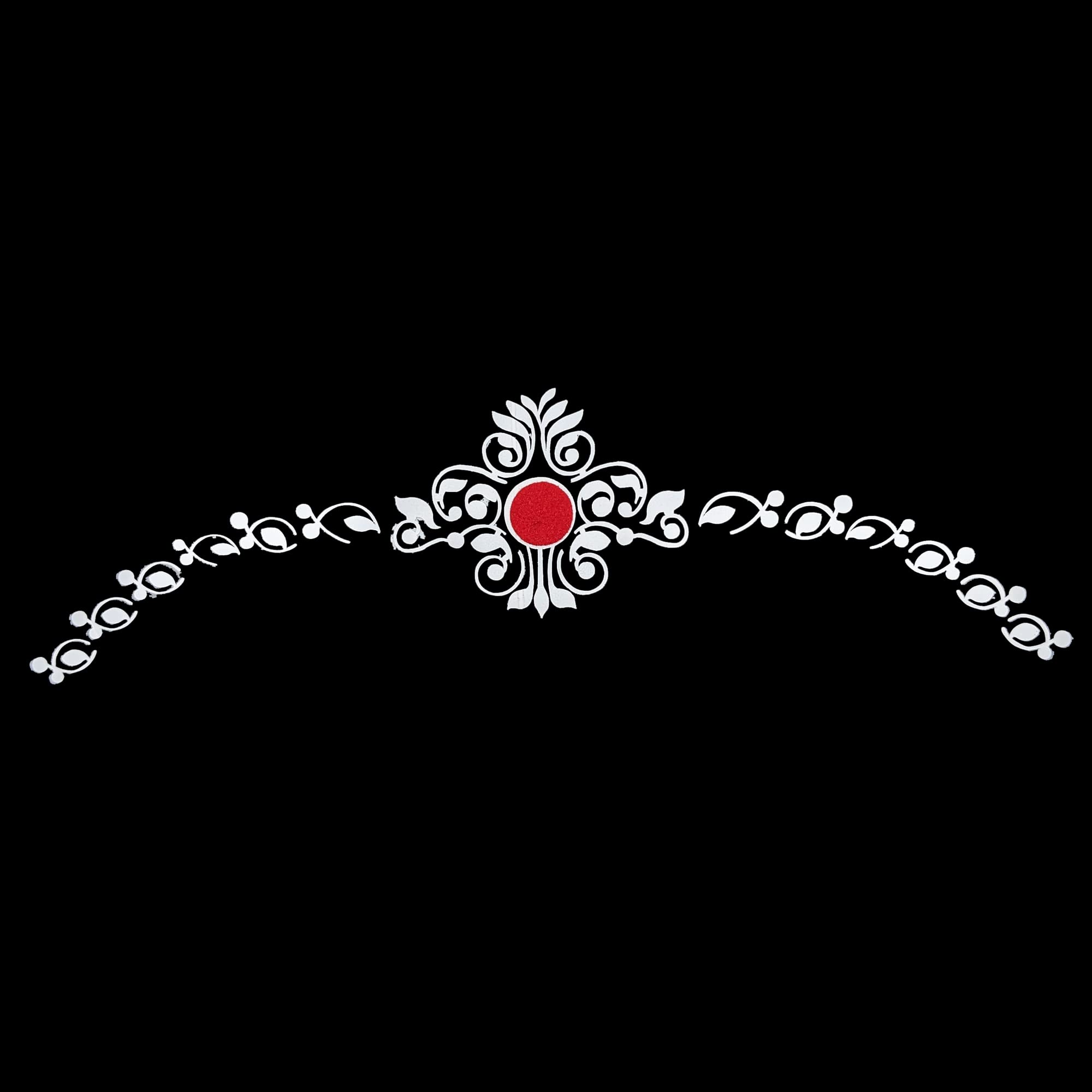 Comet Busters Traditional Bengali Bridal Bindi for Women - Authentic Indian Wedding Forehead Jewelry - Perfect for Weddings, Festivals & Cultural Events (BIN1984)