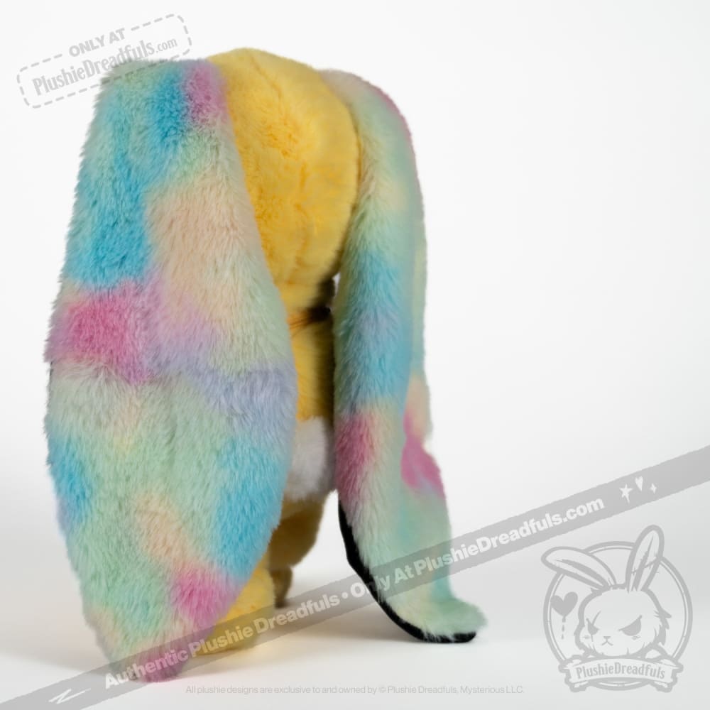 Plushie Dreadfuls Anxiety Rabbit Stuffed Animal - Yellow Limited Edition Soft Plush Toy for Stress Relief & Comfort | Perfect for Anxiety Support, Therapy, and Cuddling