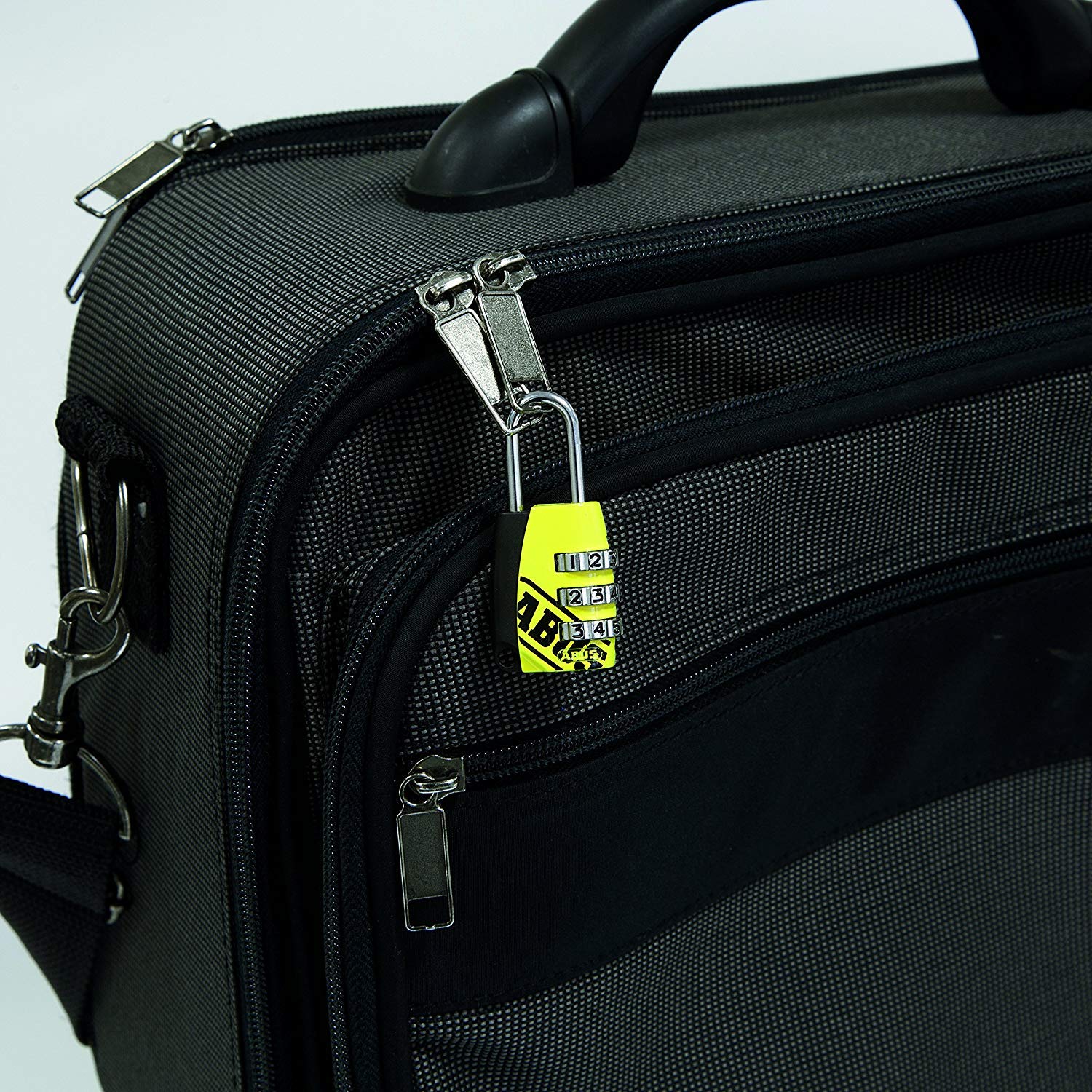 ABUS Combination Lock 155/30 - Heavy Duty Zinc Alloy Padlock with Adjustable Code - Security Level 3 for Luggage, Lockers & Storage - Black (Ideal for Travel, Gym & School Use)