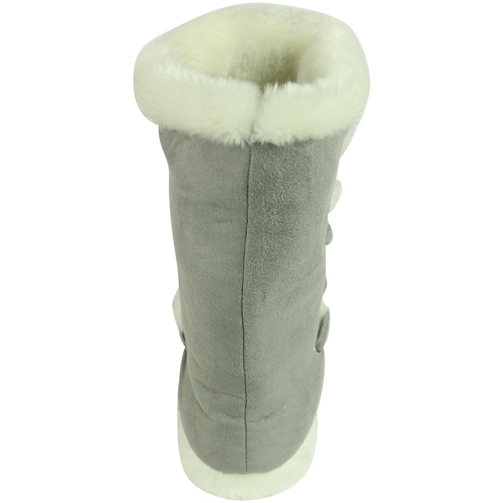 Women's Winter Warm Faux Fur Indoor House Boot Slippers - Cozy Non-Slip Home Shoes for Women - Perfect for Lounging, Relaxing & Keeping Feet Warm in Cold Weather