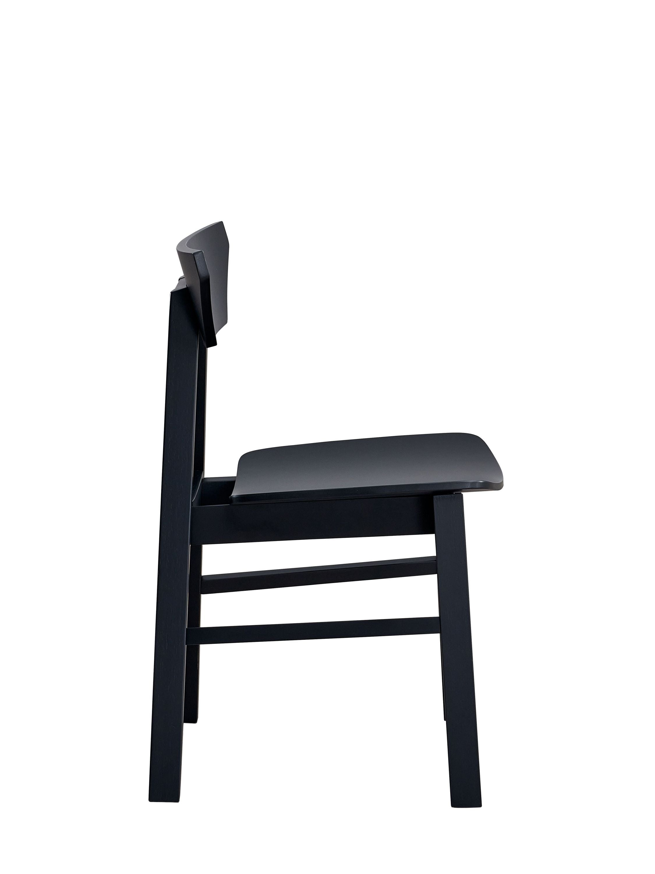 Briar Black Finish Side Chairs - Set of 4 Modern Dining Chairs for Kitchen, Dining Room, and Office Use