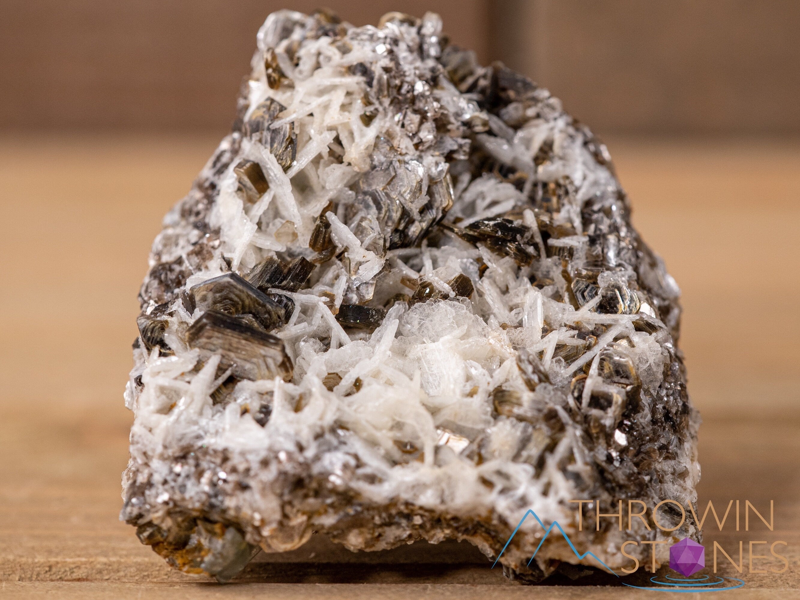 Natural APATITE on FELDSPAR with MUSCOVITE Raw Crystal Cluster - Healing Stones Collection | Unique Housewarming Gift, Spiritual Home Decor, Mineral Specimen (40681) | Perfect for Meditation Spaces, Yoga Rooms & Crystal Healing Altars