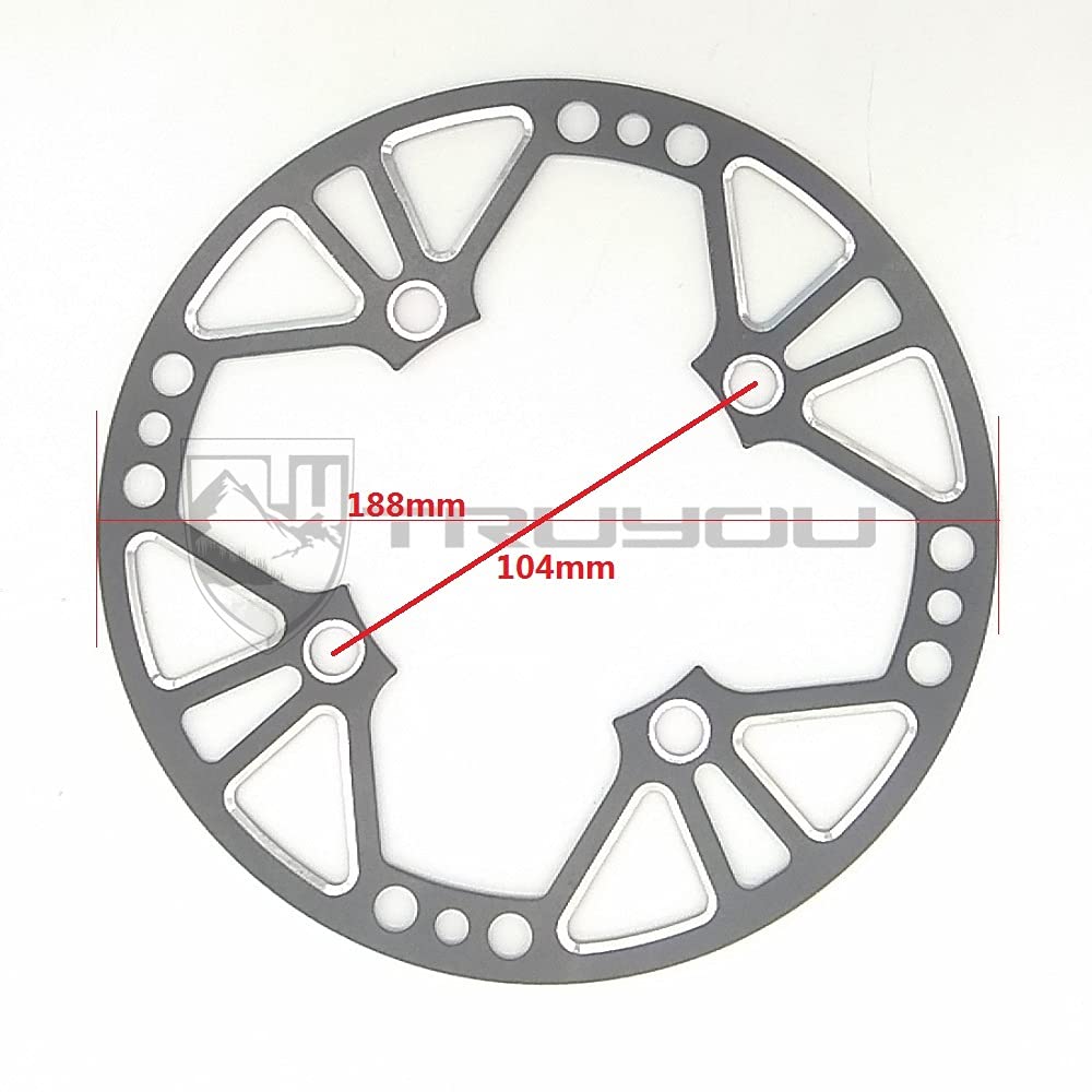 42T 44T 104 BCD MTB Chainring Cover - Durable Mountain Bike Chain Wheel Guard for Chainrings Protection | Perfect for Trail Riding & Off-Road Biking