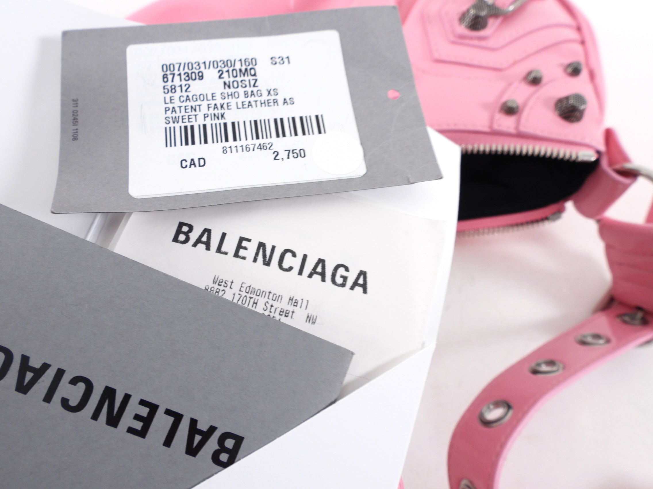 Balenciaga Bubble Gum Pink Patent Leather Le Cagole Bag - Stylish Designer Handbag for Women, Perfect for Parties, Date Nights & Fashion Events