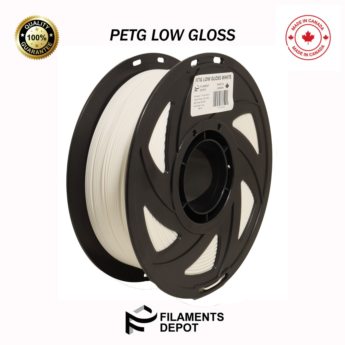 Premium Low Gloss PETG Filament for 3D Printing - High Strength, Smooth Finish | Ideal for Functional Prototypes, DIY Projects & Industrial Applications