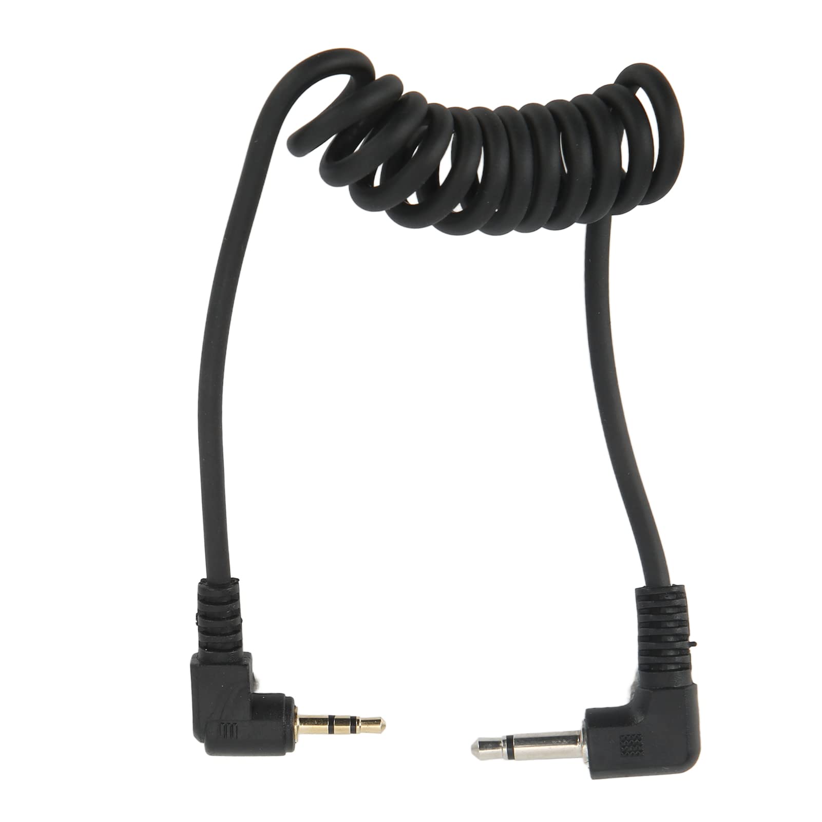 2.5mm to 3.5mm Gold Plated Camera Shutter Release Cable - Remote Shutter Cord for DSLR & Mirrorless Cameras - Durable Plastic Elastic Flash Shutter Cord for Photography, Studio & Outdoor Shooting
