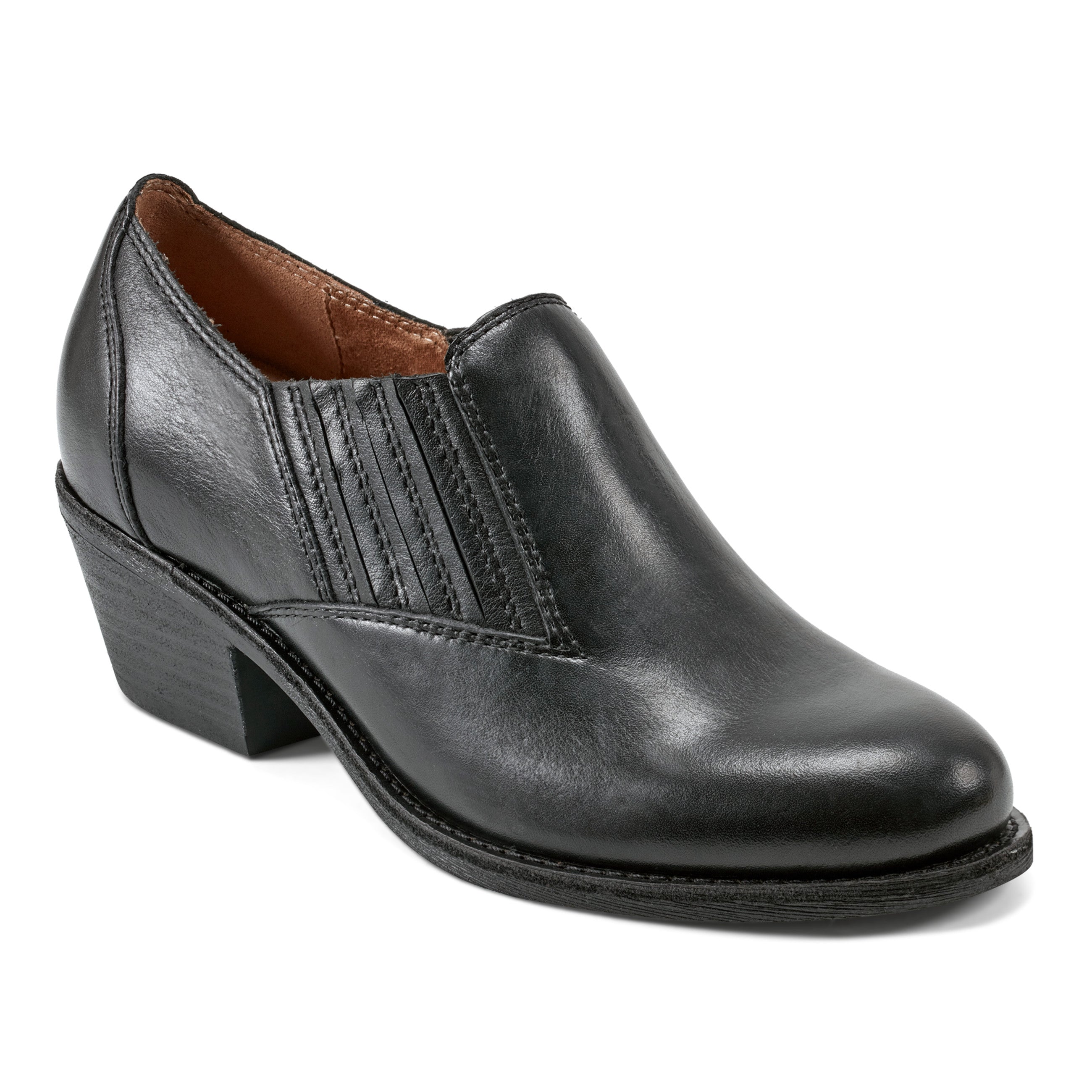 Jalin Block Heel Slip-On Casual Booties for Women - Comfortable Low Chunky Heel Ankle Boots for Fall Winter Outfits | Perfect for Office, Date Night & Daily Wear
