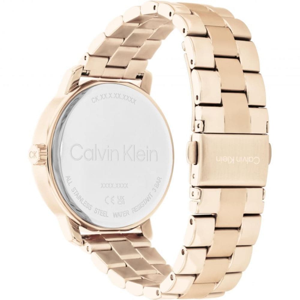 Calvin Klein Women's Chronograph Watch - Rose Gold Stainless Steel Strap, Fashion Luxury Timepiece for Everyday Wear & Special Occasions | Model 25200178