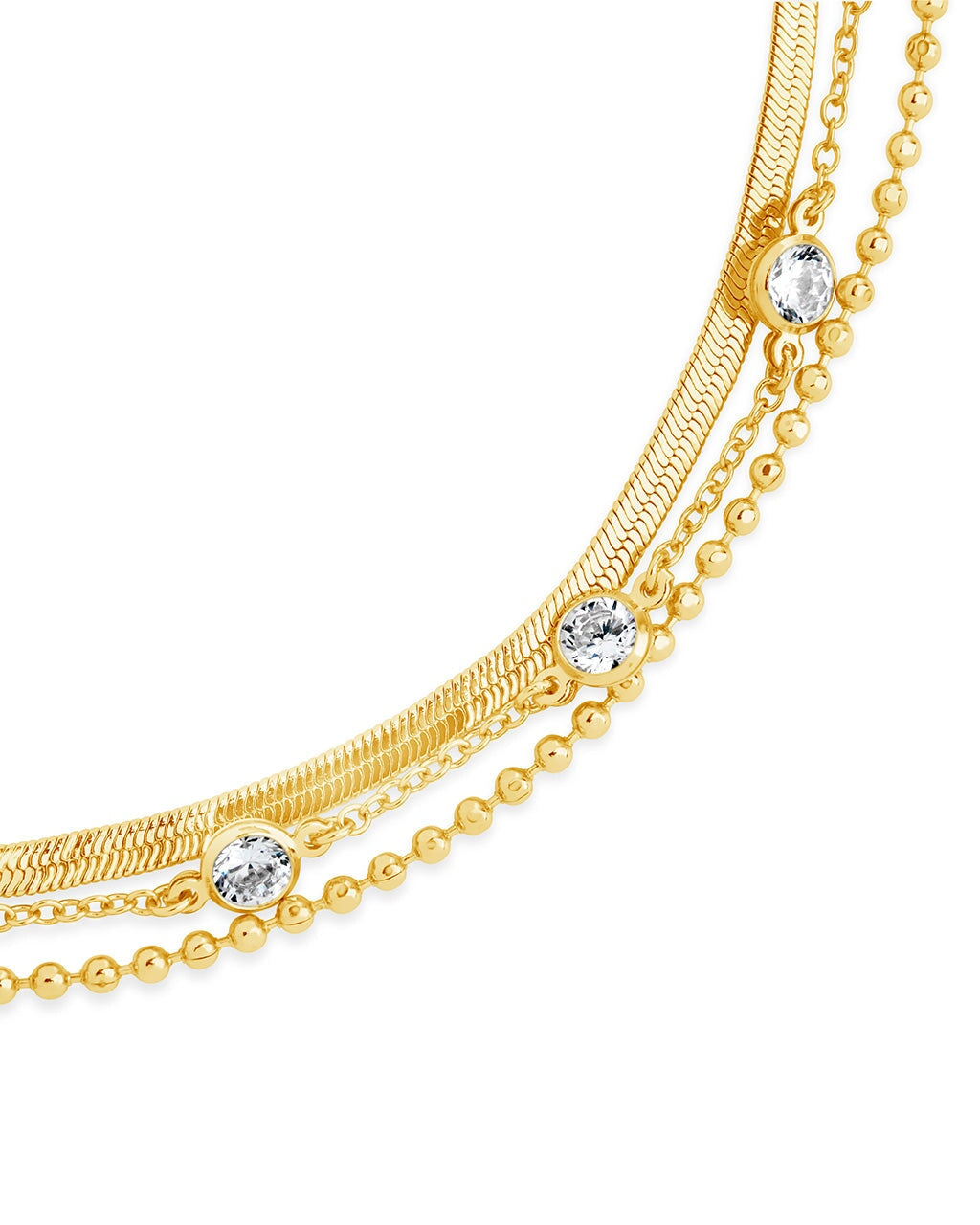 Elegant Paisley CZ & Layered Chain Bracelet for Women | Fashion Jewelry Gift for Her | Perfect for Parties, Weddings & Everyday Wear