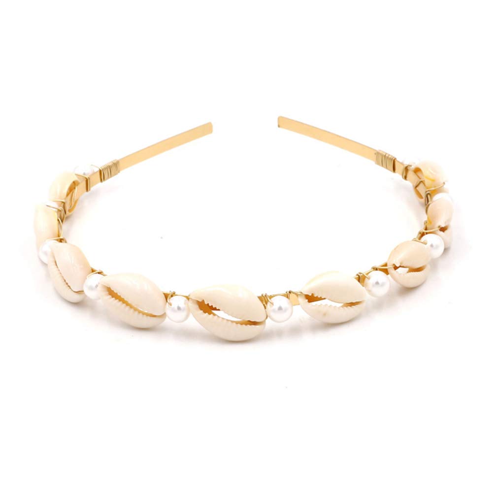 Boho Pearl Shell Headband for Beach & Summer Fashion