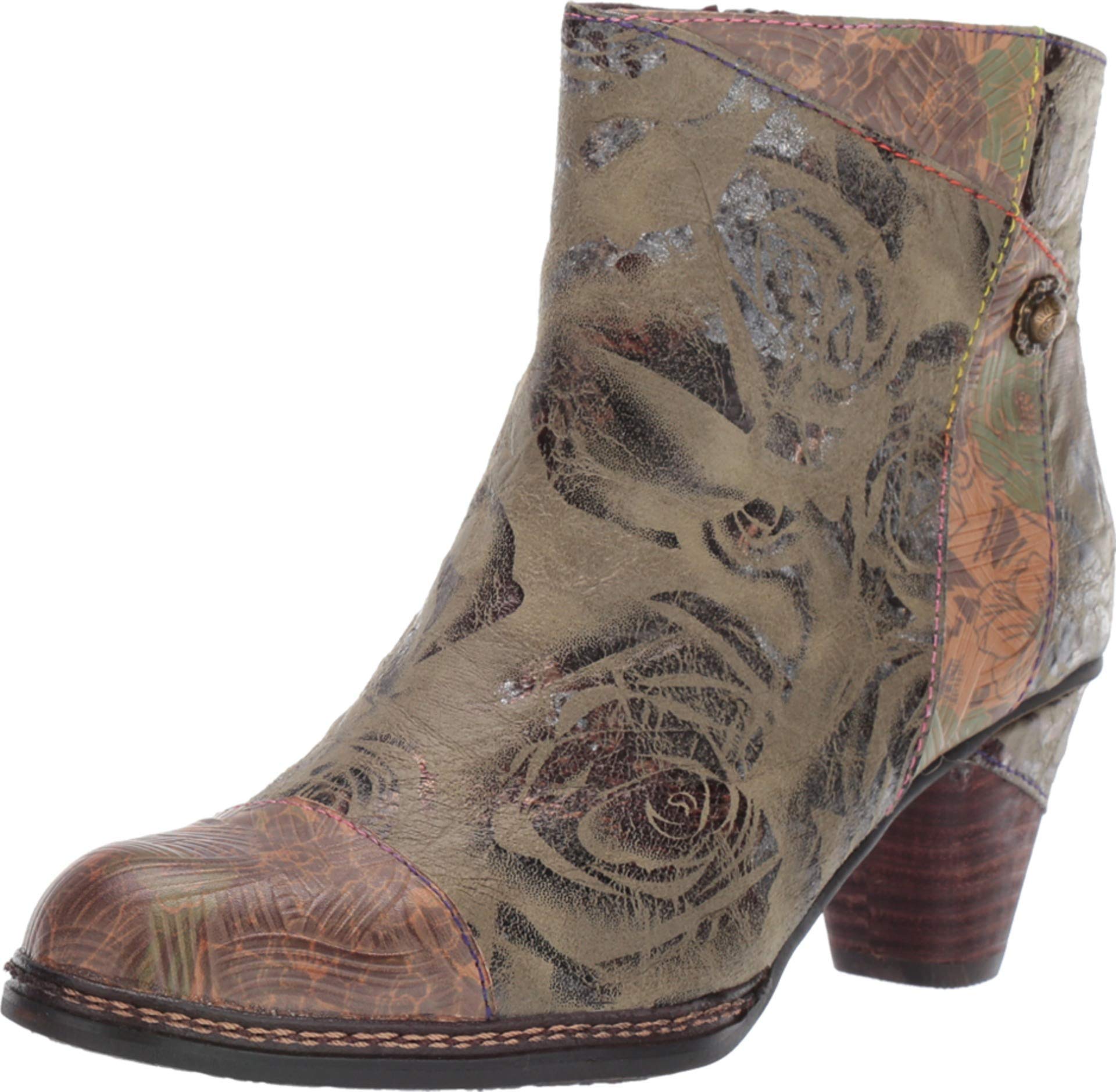 Spring Step L'Artiste Women's Waterlily Boots - Comfortable Ankle Booties for Women | Fashionable Leather Boots with Cushioned Insole | Perfect for Office, Casual Outfits & Fall Season