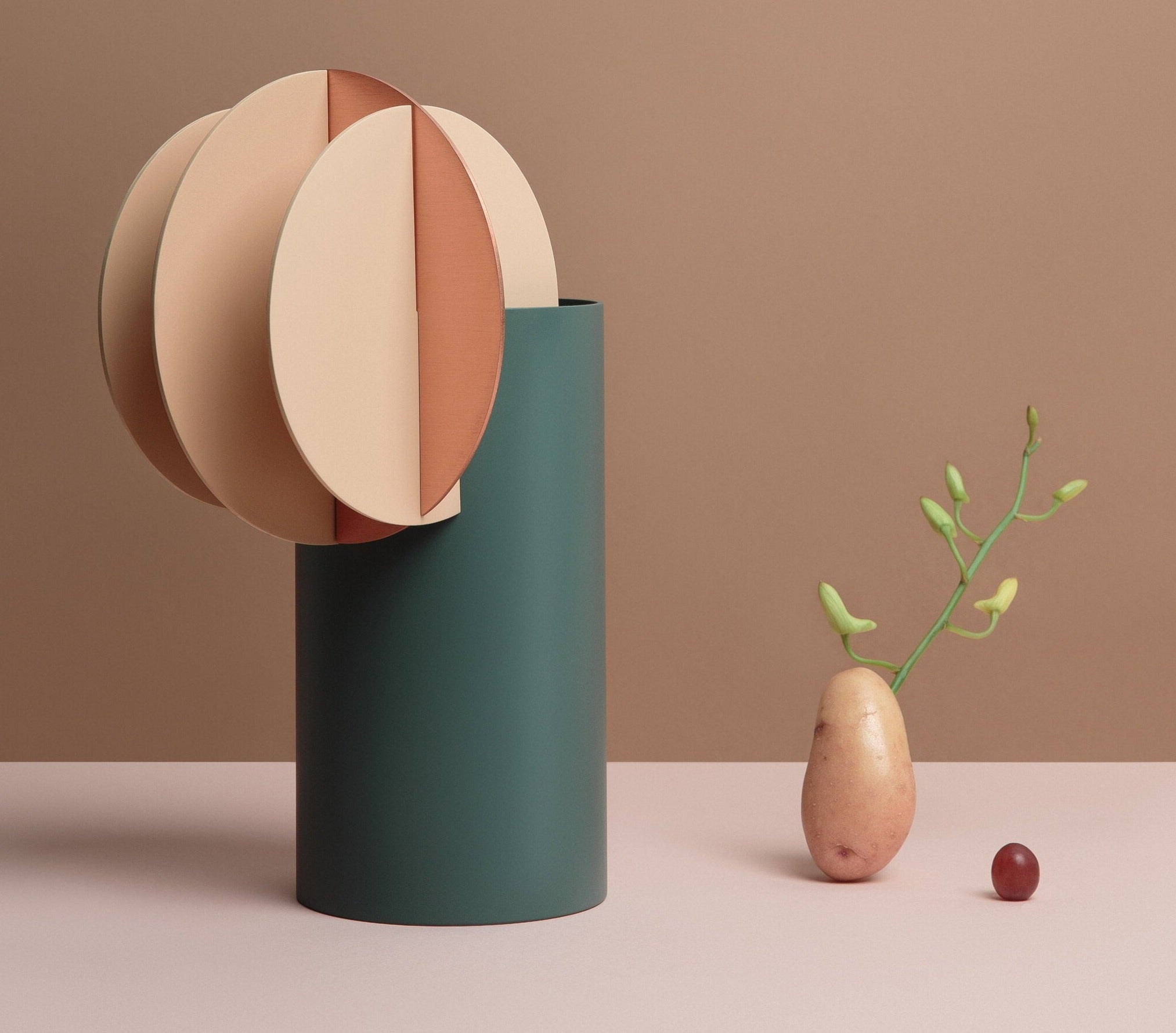 Noom Delaunay Vase CS10 - Modern Ceramic Home Decor for Living Room, Bedroom & Office - Elegant Flower Vase for Centerpieces, Wedding Decor & Interior Design