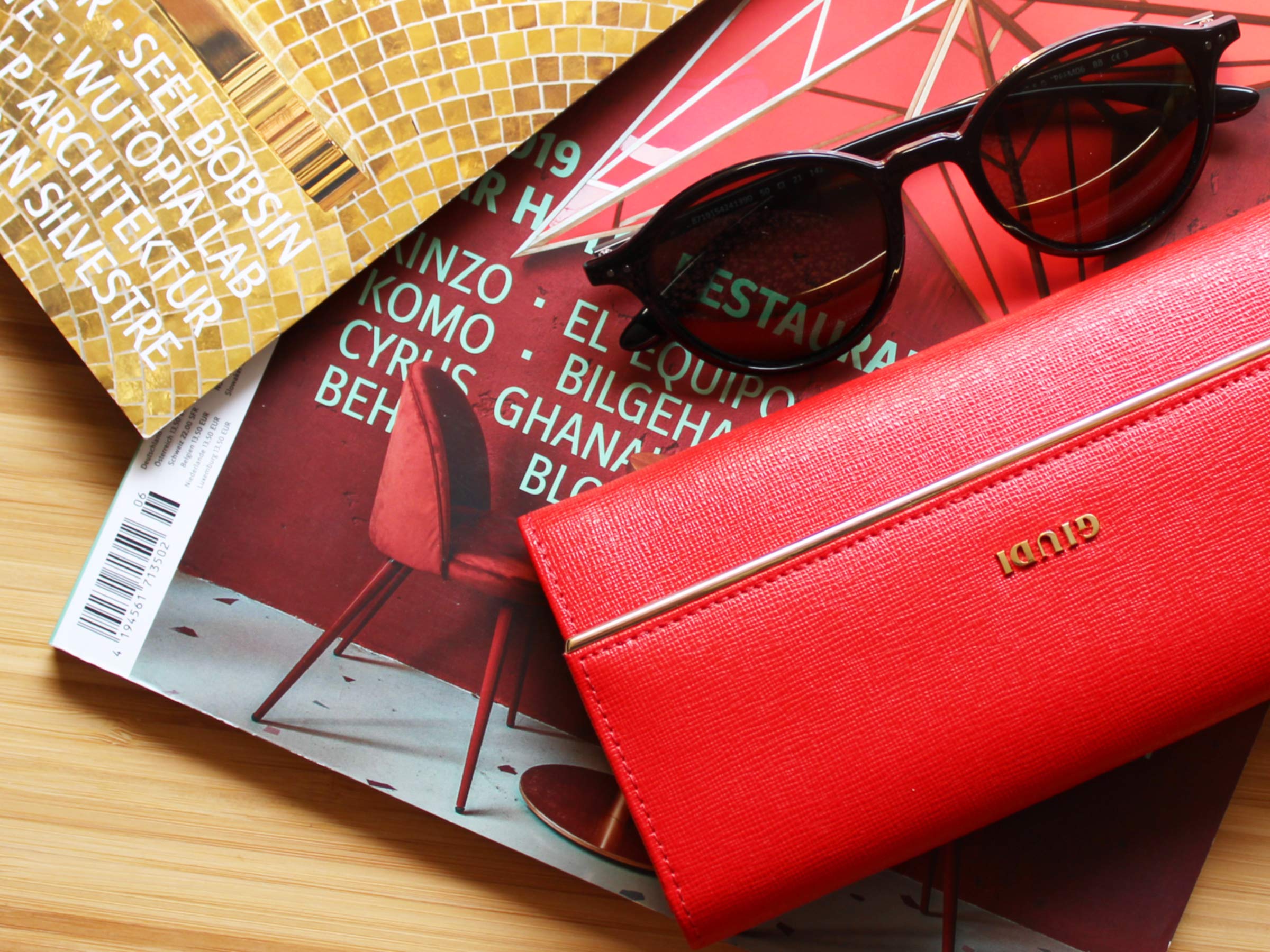 GIUDI Women's Leather Wallet Evening Bag - Elegant Clutch for Parties, Weddings & Date Nights