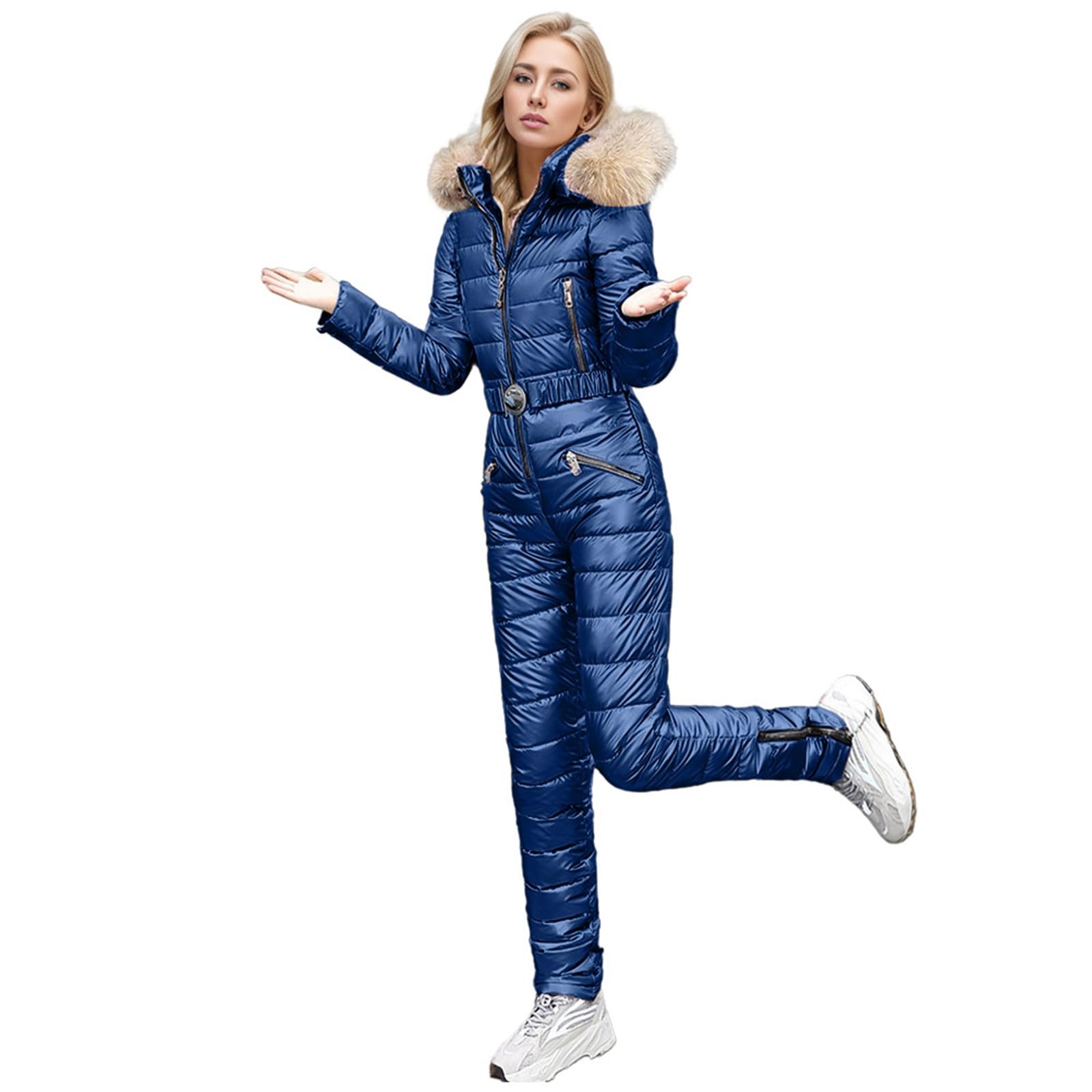 Women's Waterproof Insulated Ski Suit - Winter One Piece Snowsuit for Outdoor Sports & Snowboarding | Thermal Snow Jacket for Skiing, Snowmobiling & Cold Weather Activities