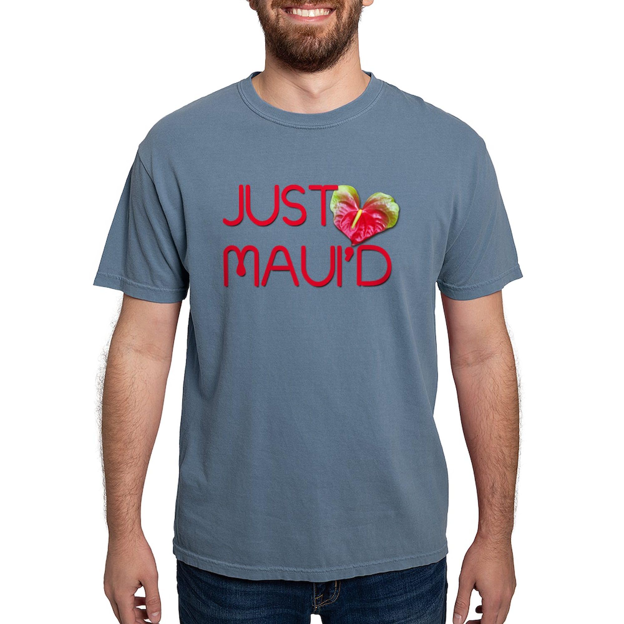 Just Maui'd T-Shirt for Men - Comfort Colors Soft Cotton Hawaiian Vacation Shirt - Perfect for Beach Weddings, Luaus & Tropical Getaways