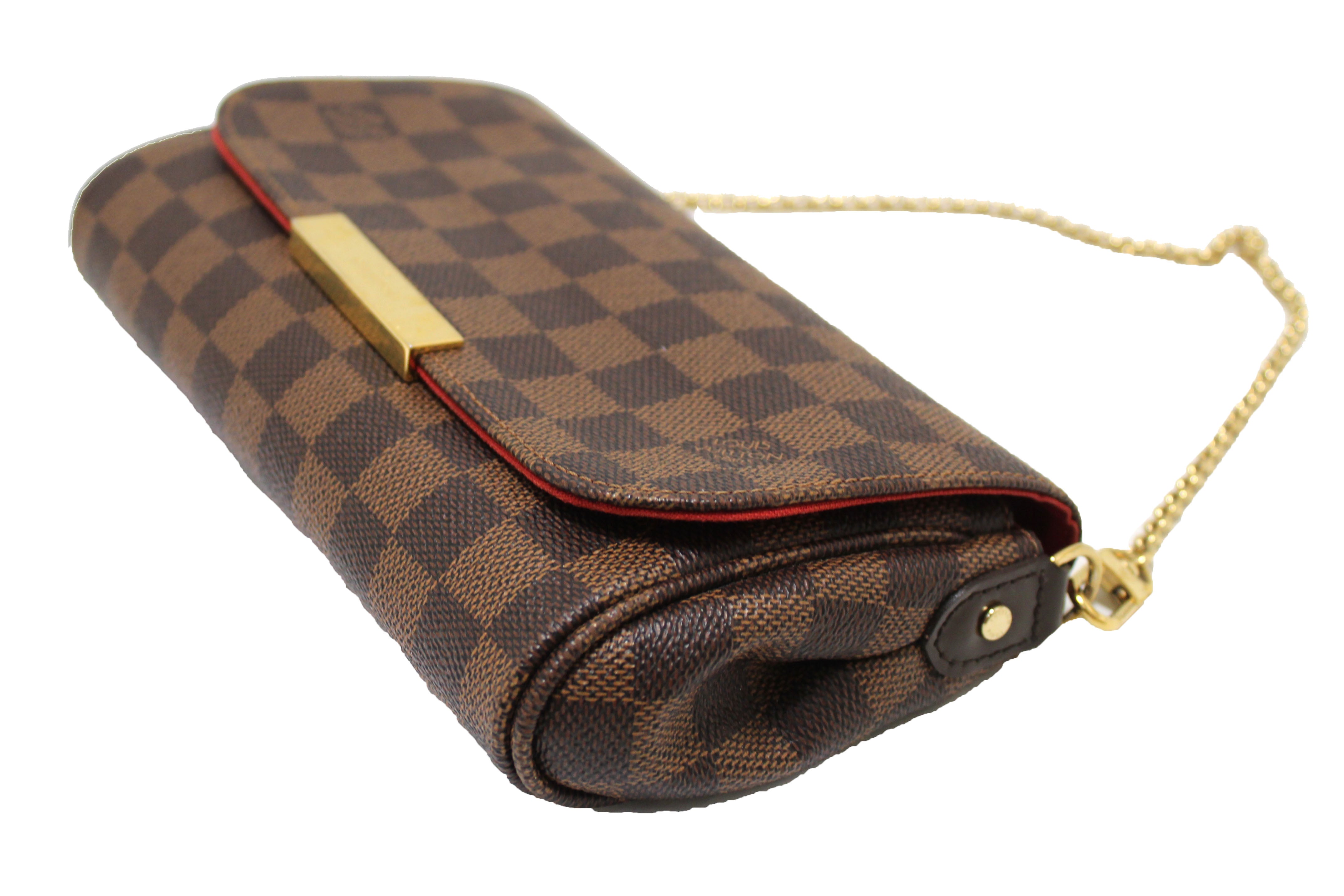 Authentic Louis Vuitton Damier Ebene Favorite PM Crossbody Bag - Luxury Designer Handbag for Women, Perfect for Work, Travel & Everyday Use