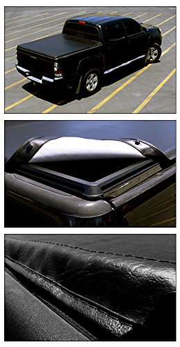 i3 tcsil045.8hss Vinyl Tonneau Cover - Hidden Snap Soft Roll-Up Truck Bed Cover | Waterproof & Durable for Pickup Trucks | Perfect for Camping, Hauling & Outdoor Adventures