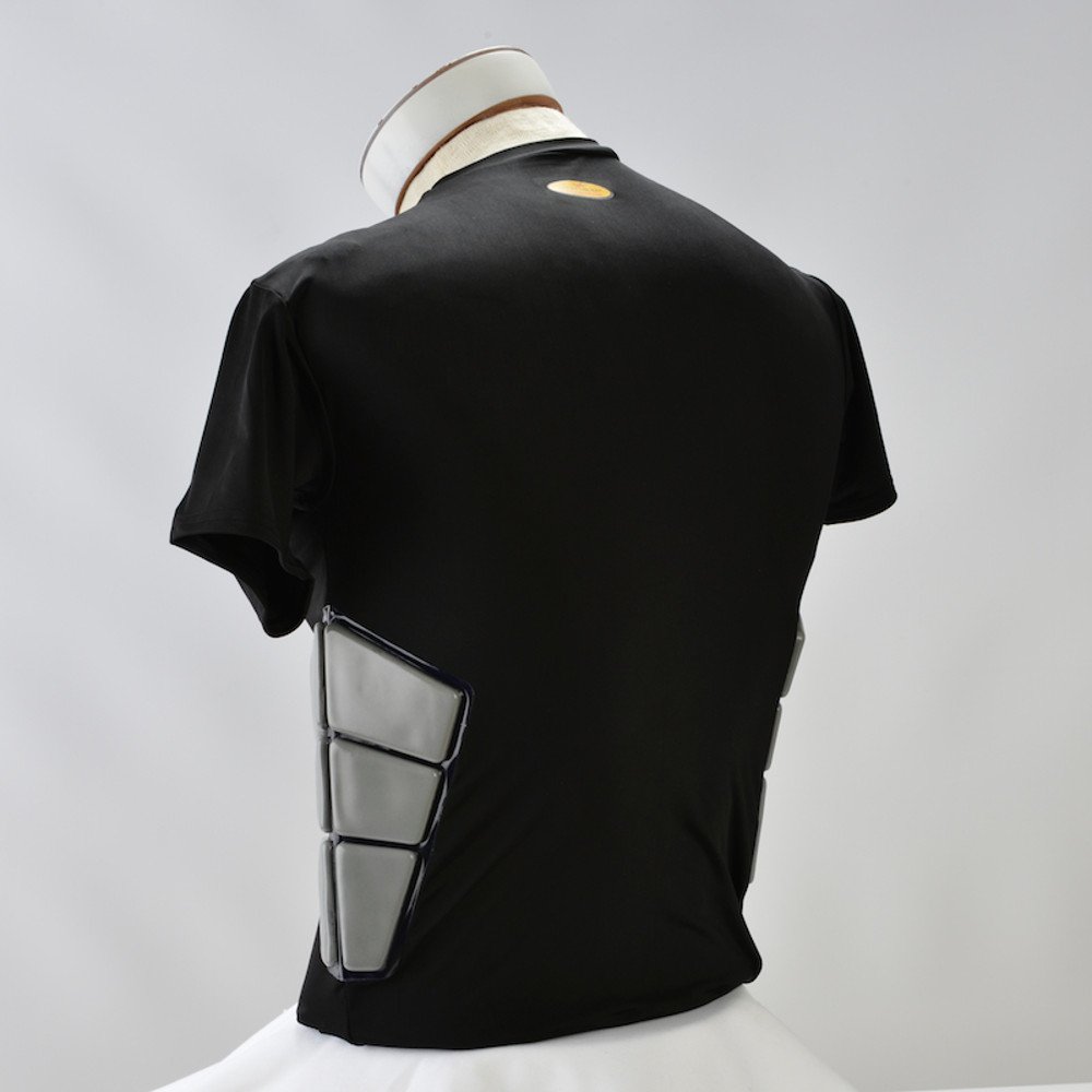Zoombang Hockey Goalie Shirt - Black Protective Chest Guard for Adult Ice Hockey Players - Perfect for Goalie Training & Ice Hockey Games