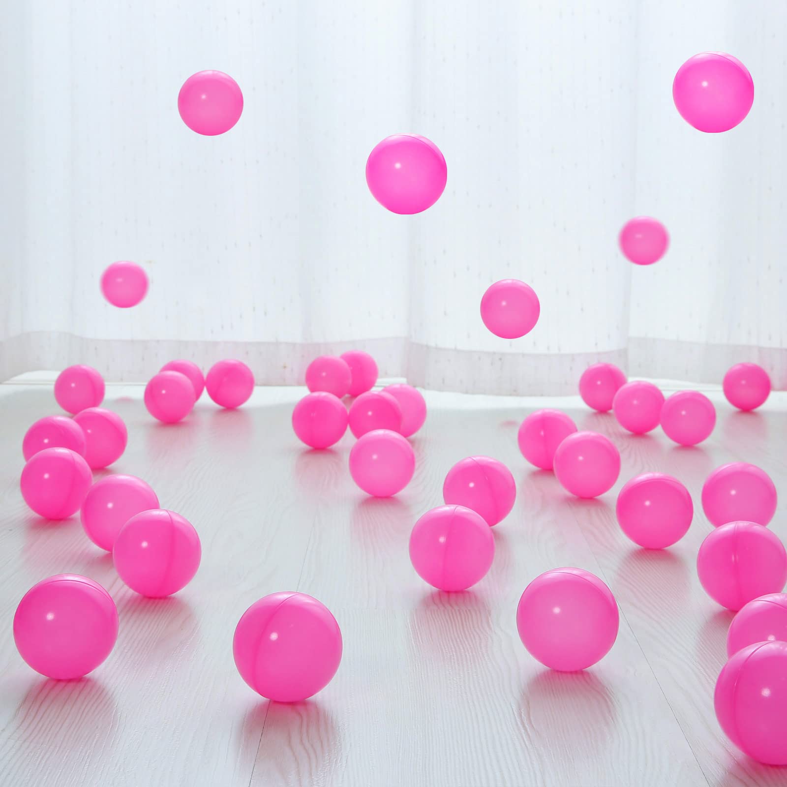 PlayMaty 2.36 Inch Non-Toxic Plastic Ball Pit Balls - 70 Pack Phthalate & BPA Free, Safe for Kids, Toddlers & Babies - Perfect for Playhouses, Tents, Playpens, Pools & Party Decorations