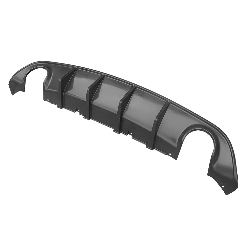 FREEMOTOR802 Rear Bumper Diffuser for 2015-2023 Dodge Charger SRT | V3 Style Unpainted Black PP Spoiler | Perfect for Car Upgrades & Street Racing Style Enhancement