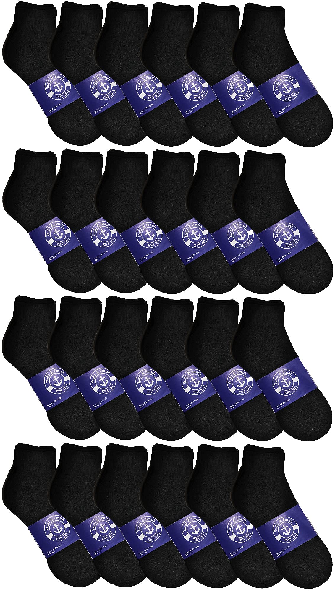 Men's & Women's Cotton Quarter Ankle Socks - Lightweight Breathable No-Show Socks for Everyday Wear, Sports & Donations - Bulk Wholesale Pack for Homeless Shelters & Charity Drives