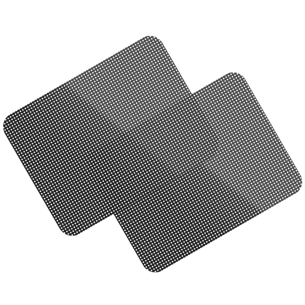 Car Window Sunshade Stickers - 1 Pair Black Adhesive Heat Shield Film for Sun Protection & UV Blocking | Perfect for Side Windows, Heat Reduction & Privacy | Ideal for Parking, Road Trips & Summer Driving