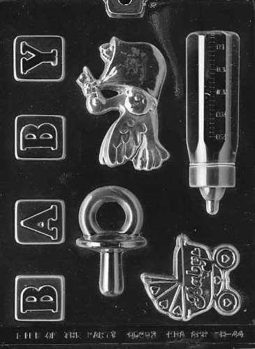 Baby Shower Chocolate Candy Mold Kit with Molding Instructions - Perfect for DIY Baby Shower Favors, Birthday Party Treats & Holiday Gift Making