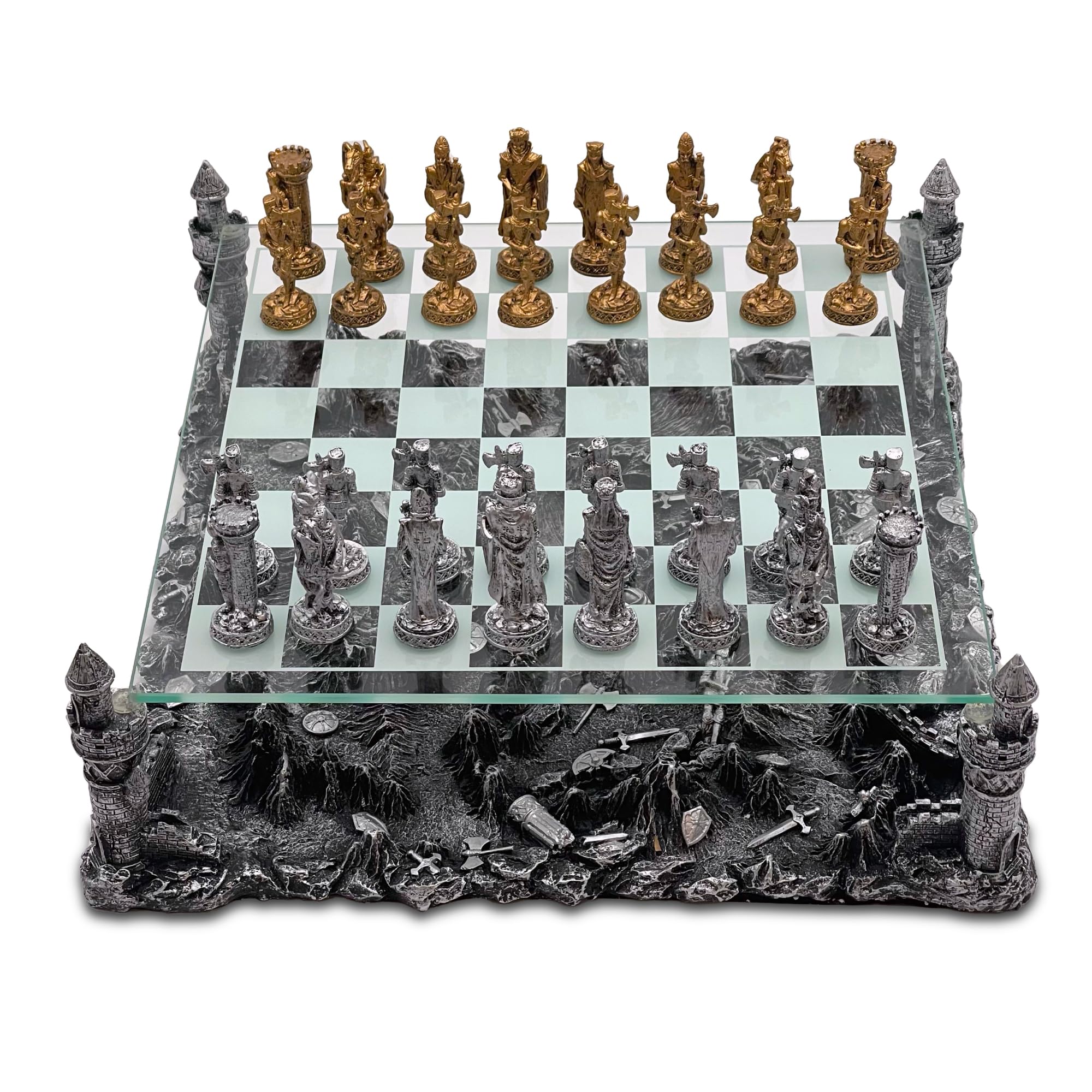 Renaissance Knight Chess Set - Classic Wooden Strategy Board Game for Adults & Kids | Perfect for Family Game Nights, Gifts, and Educational Play