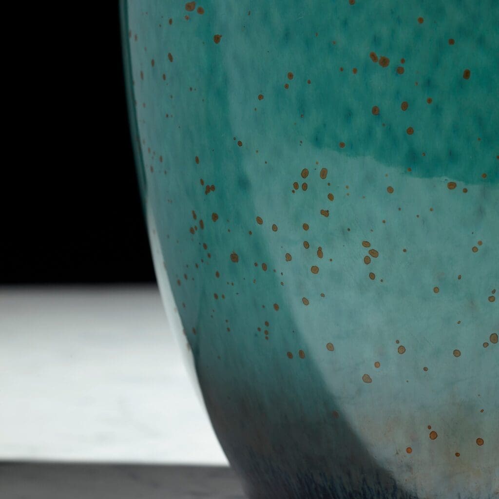 Cyan Design 10805 Native Gloss Vase - Turquoise Glaze Ceramic Vase, Medium Size for Home Decor, Wedding Centerpiece & Boho Chic Interior Styling