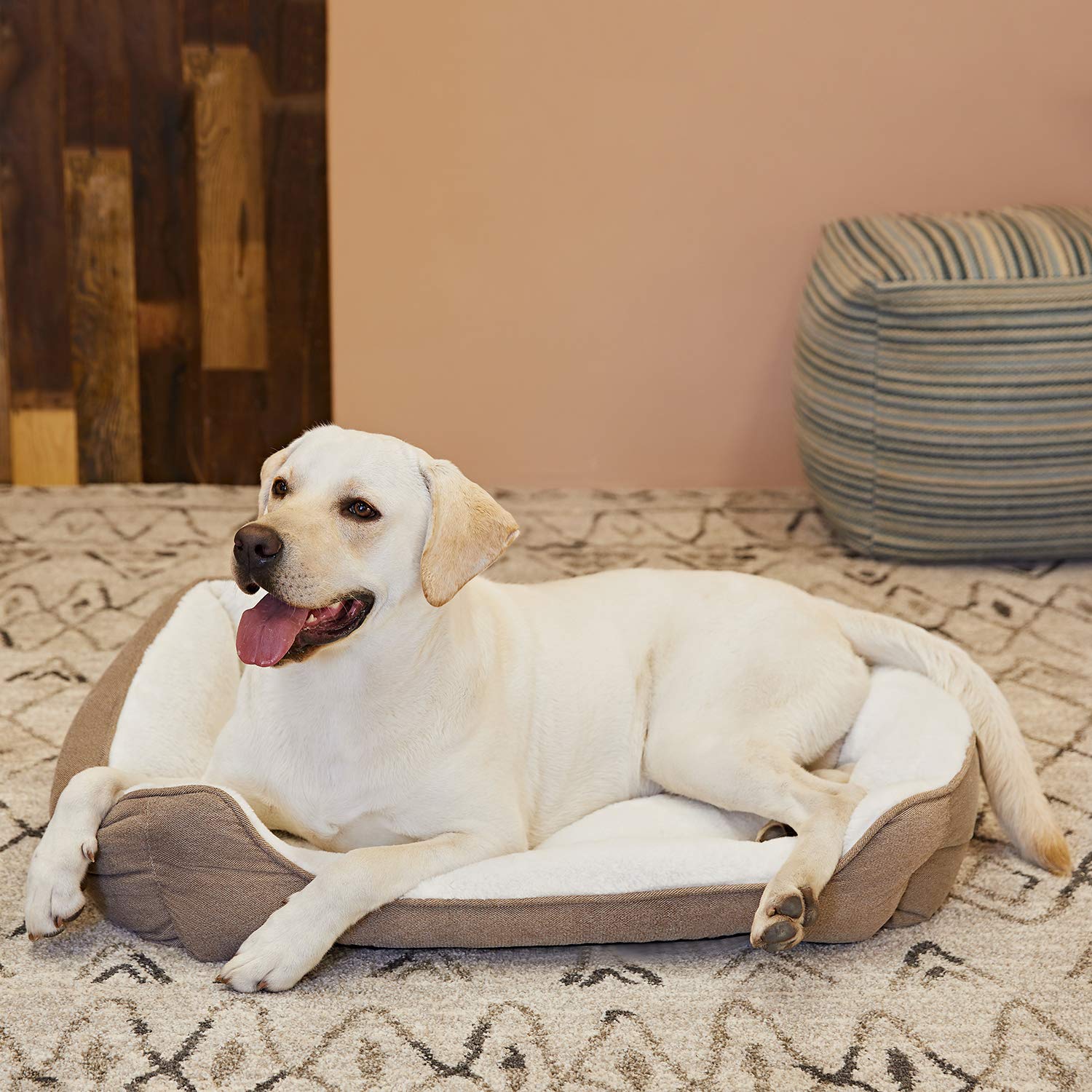 Washable Large Dog Bed - Comfortable & Durable Pet Sleeping Bed for Big Dogs - Perfect for Home, Crate, or Travel Use