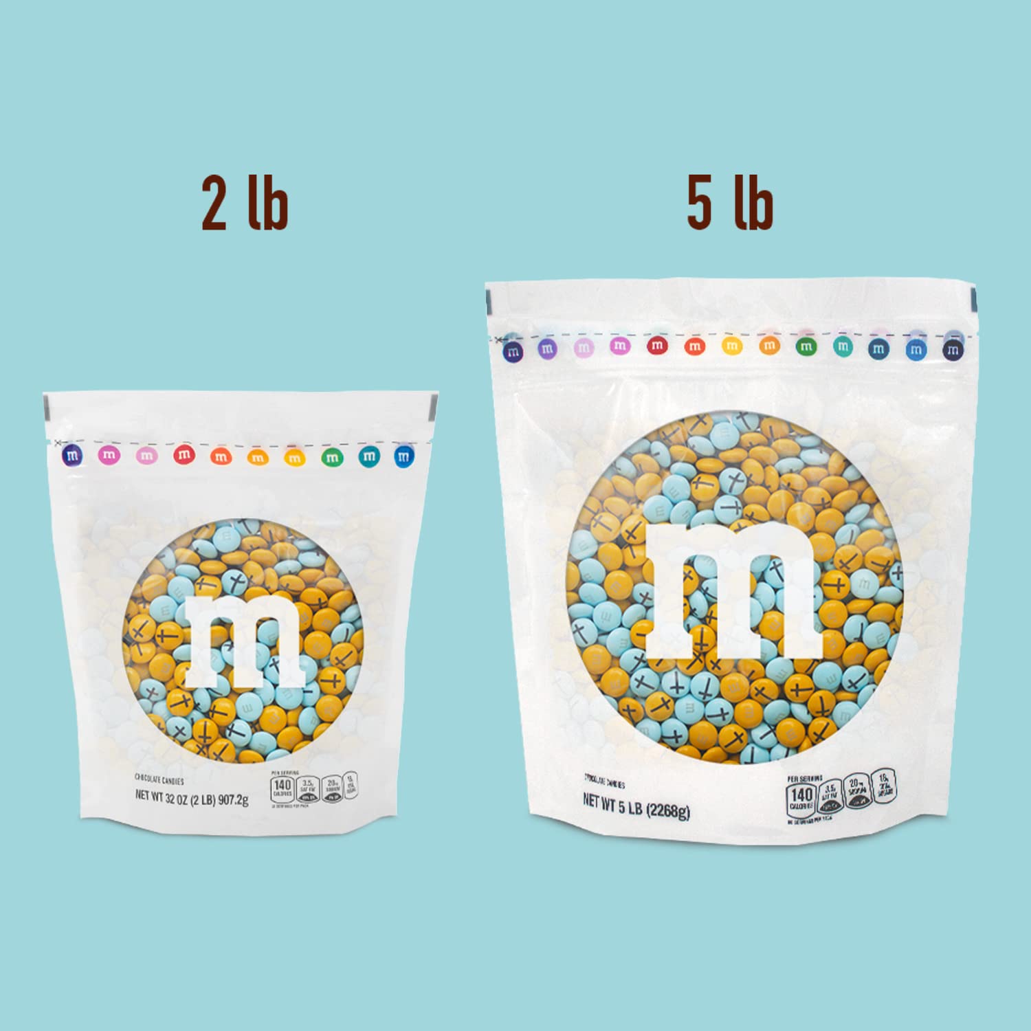 5lb Bulk M&M'S Milk Chocolate Candy with Cross Clipart - Perfect for Baptism Gifts, Christening Party Favors, Cupcake & Cake Toppers | Great for Baby Boy Baptism Celebrations, Church Events & Religious Party Decorations