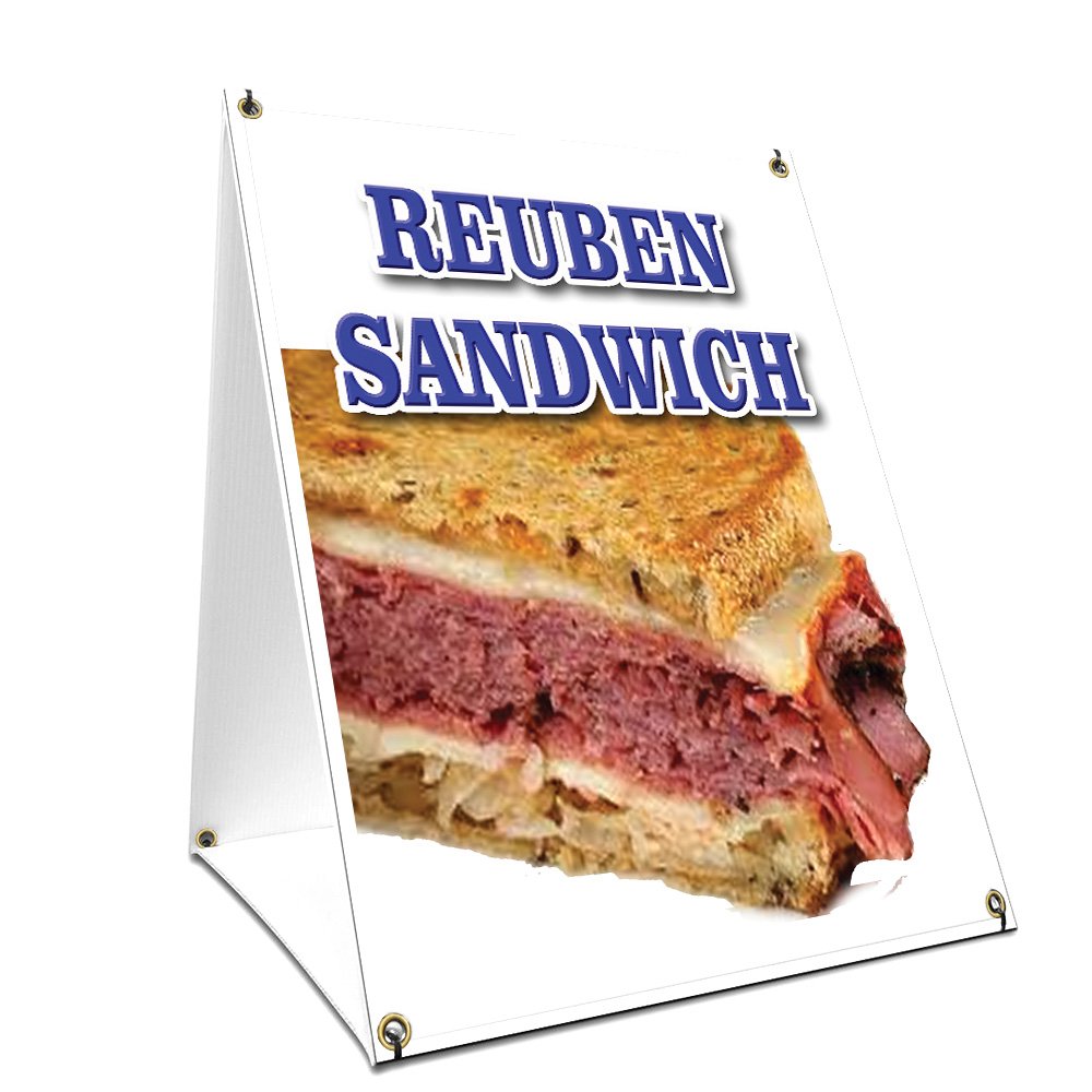 A-Frame Sidewalk Sandwich Board Sign - Double-Sided 18