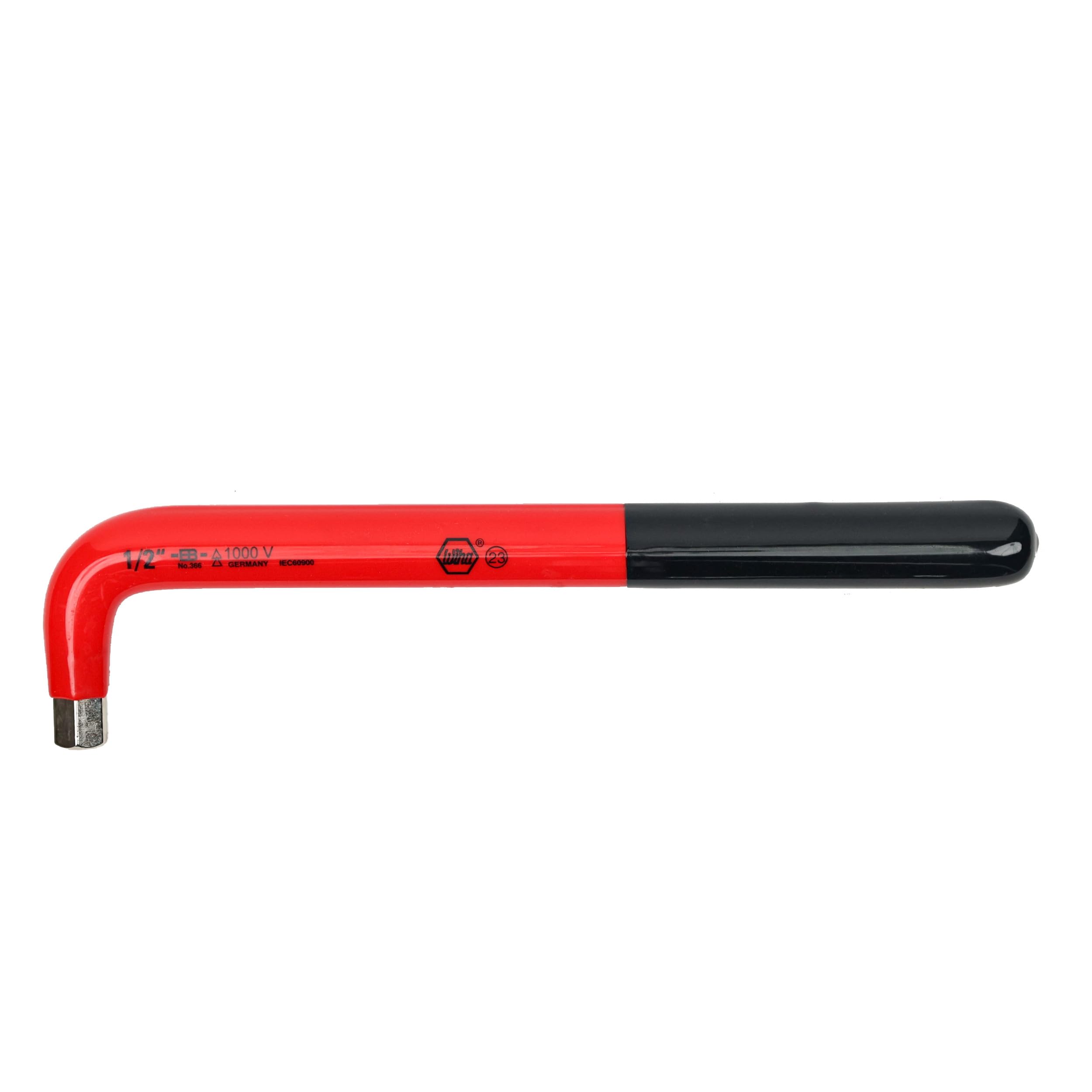 Wiha 13690 Insulated Hex Key Set - 8 Piece Metric L-Shaped Allen Wrenches for Electrical Work & DIY Projects