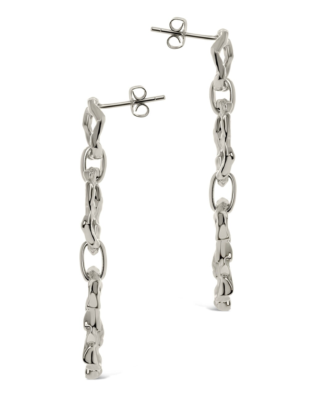 Stylish Ira Molten Metal Linked Drop Earrings for Women | Elegant Dangle Jewelry for Parties, Weddings & Evening Events