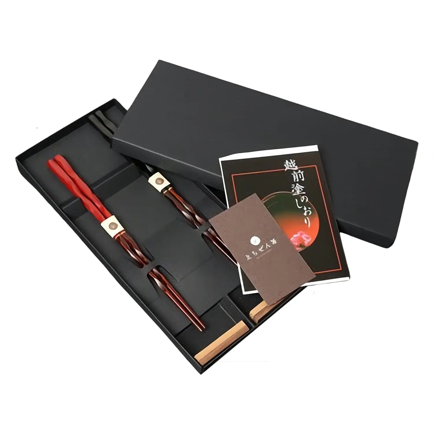 Premium Echizen Lacquerware Wooden Couple Chopsticks - Handcrafted Japanese Dining Gift Set for Couples, Anniversaries & Romantic Dinners - Carpe Diem Engraved